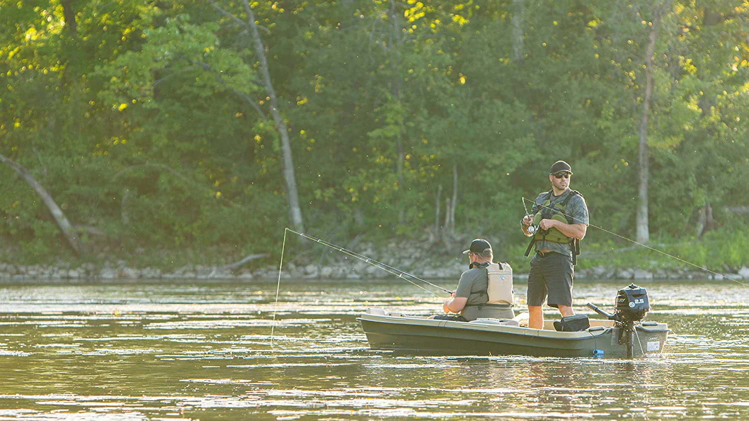 Pelican Boat Intruder 12 Jon Fishing Boat 12 ft Great for Hunting/Fishing, Khaki/Beige Image 8
