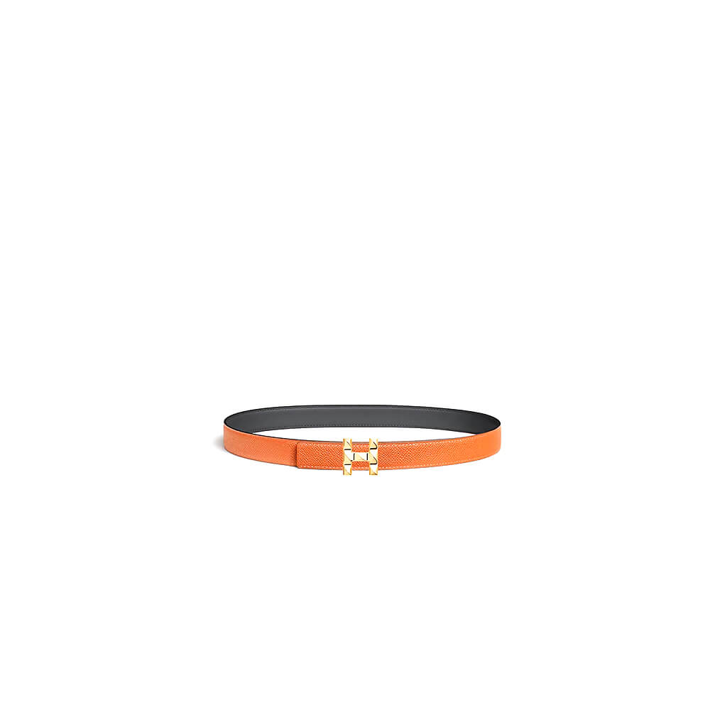 H Infini belt buckle   Reversible leather strap 24 mm