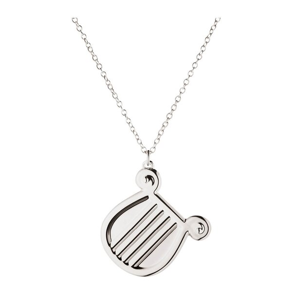 2026 juleornament harpe 4 cm sølv