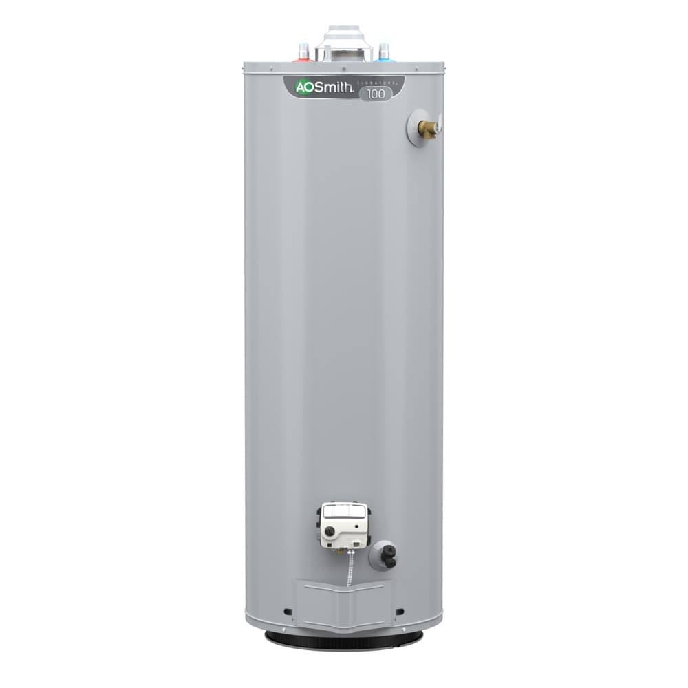 A.O. Smith Signature 100 40-Gallon Tall 9-Year Warranty 40000-BTU Natural GAS Water Heater | G9-T4040NVR