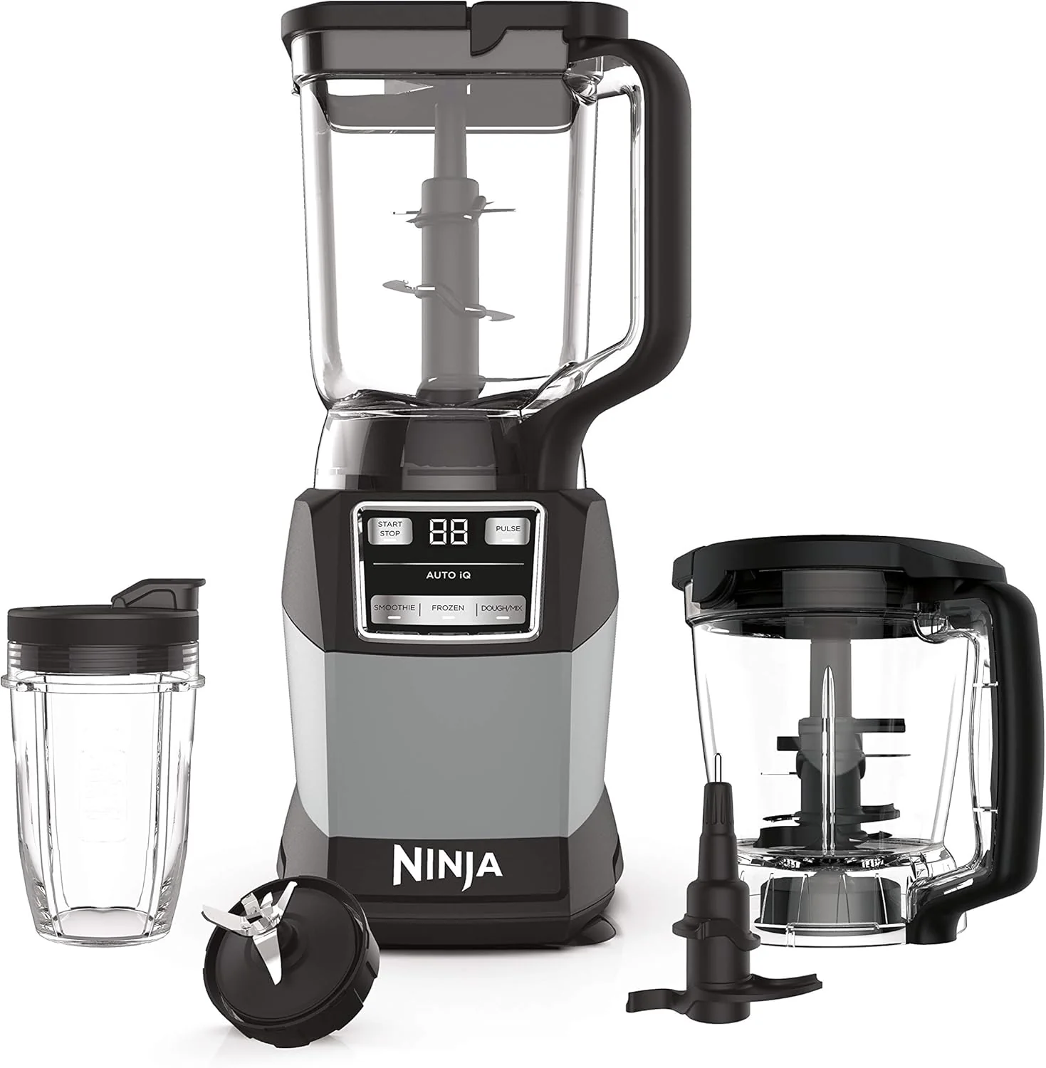 Système de mixage compact Ninja Blender pour smoothies, pâtes et boissons glacées avec Auto-IQ, bol mélangeur de 2,1 L*