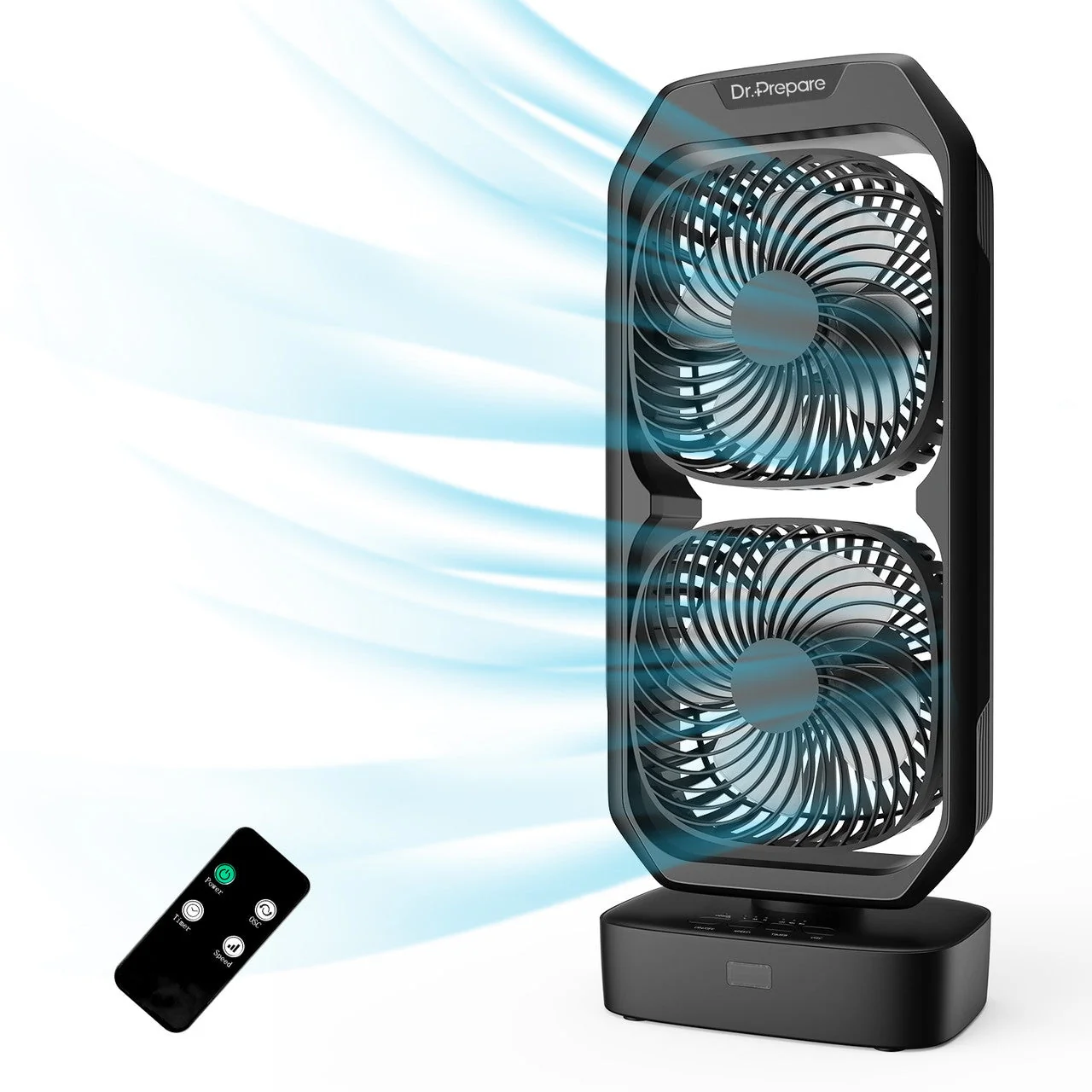 16 inch Dual Oscillating Tower Fan