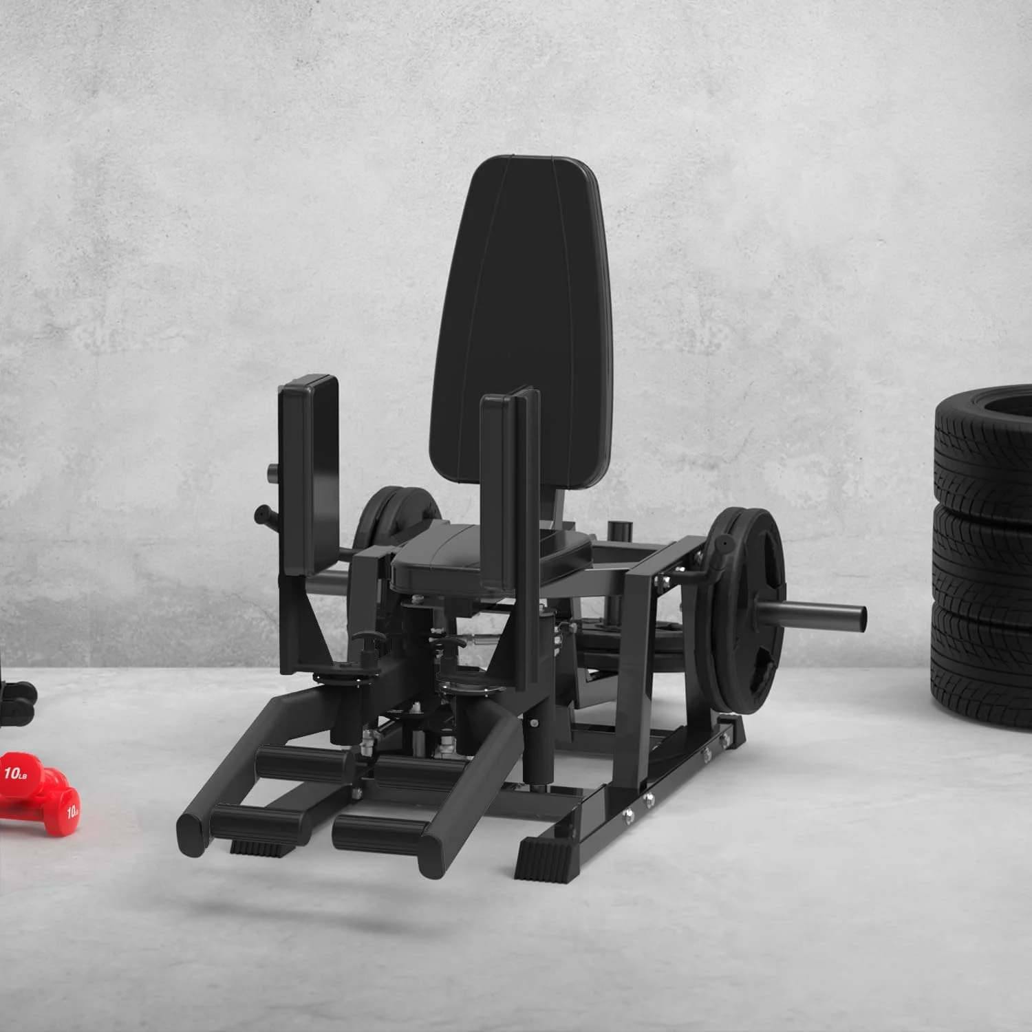 Hip Abductor Machine, Inner and Outer Thigh Machine with 6 Levels Gear System for Home, Black(Black) - Image 8