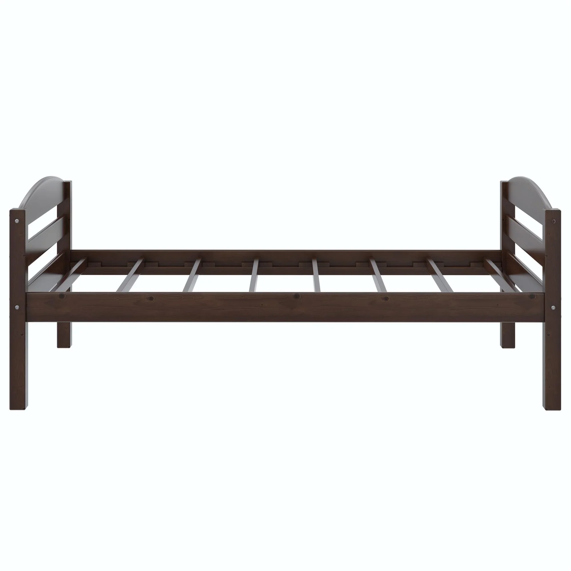 Better Homes & Gardens Leighton Solid Wood Twin-over-Twin Convertible Bunk Bed, Vanilla