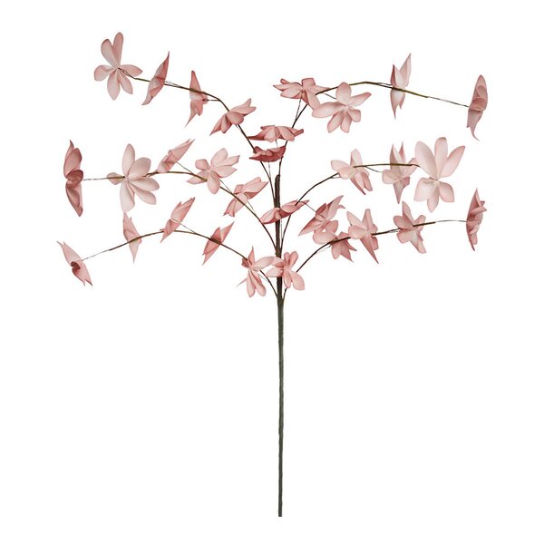 Happia blomsterdekorasjon 7 cm rosa/beige