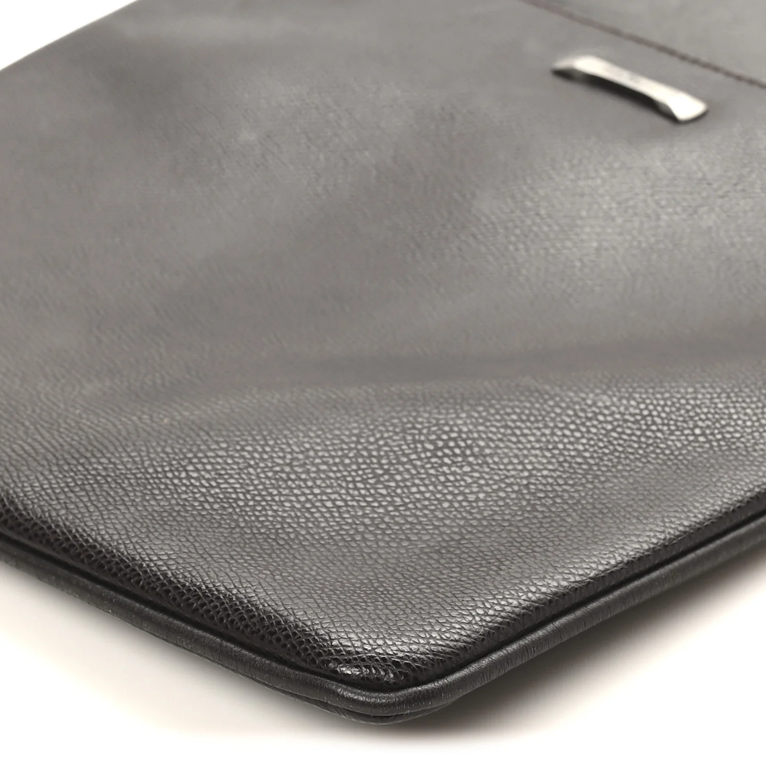 Stamped Calfskin Crossbody Bag Brown