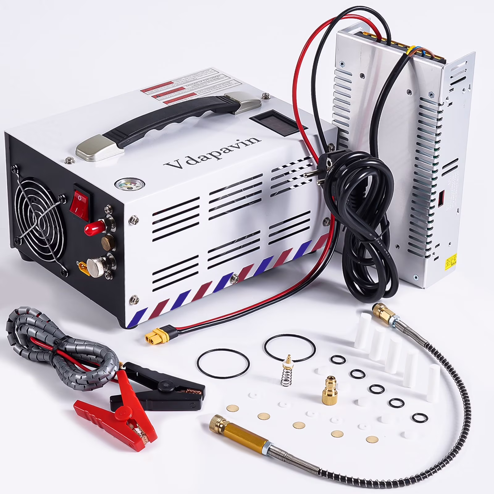 Pcp Air Compressor, 4500Psi 30Mpa - Portable and Powerful 12V DC/110V AC Pump