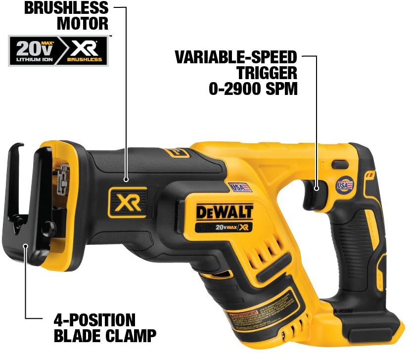 KIT COMBINÉ SANS BALAIS DEWALT 20V MAX XR, 6 OUTILS COMPACTS (DCK684D2)