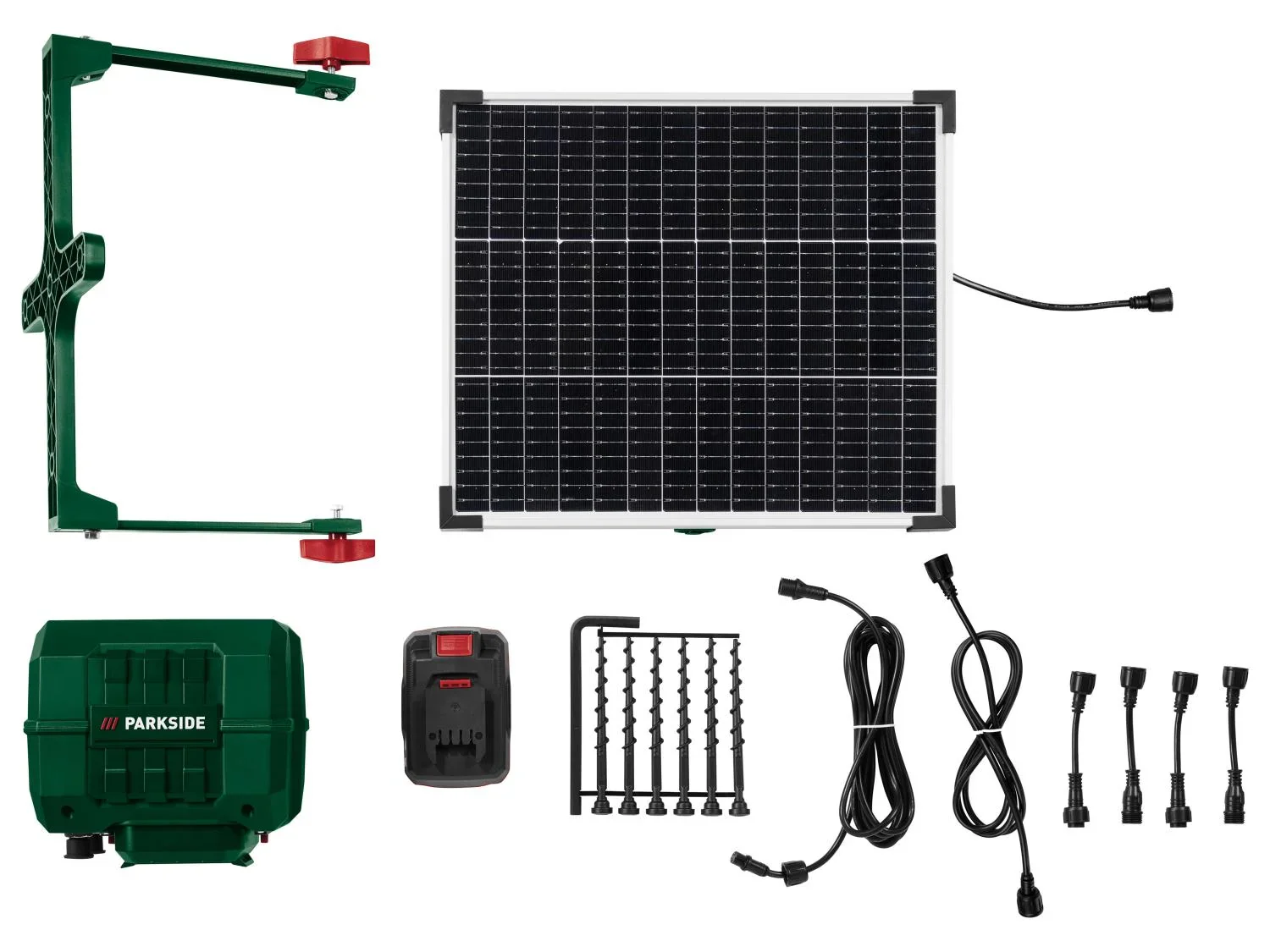 PARKSIDE Station de recharge solaire sans fil pour tondeuse robot PASLM 25 A1, 20 V