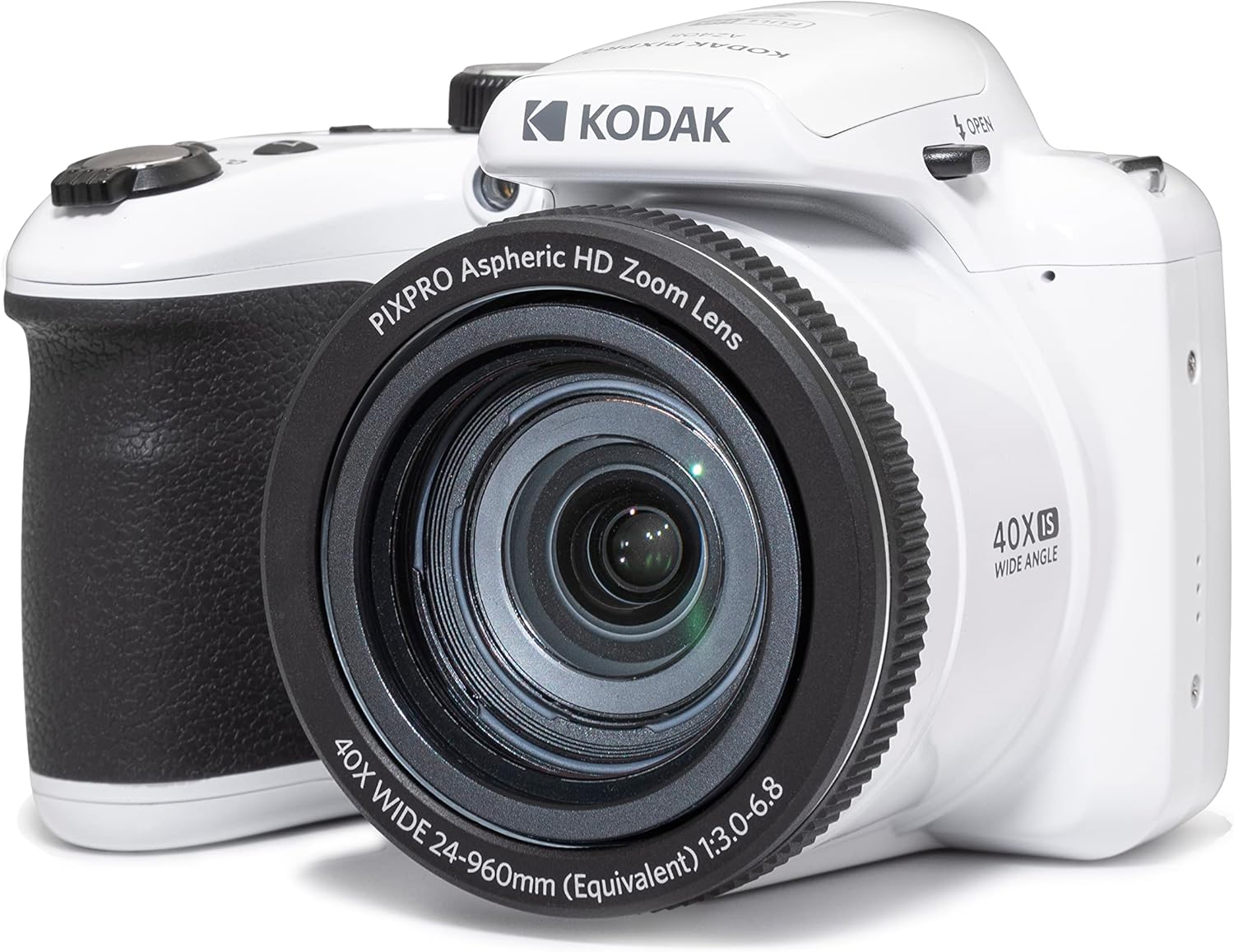 Kodak PIXPRO AZ405-WH 20MP Digital Camera 40X Optical Zoom 24mm Wide Angle Lens Optical Image Stabilization 1080P Full HD Video 3
