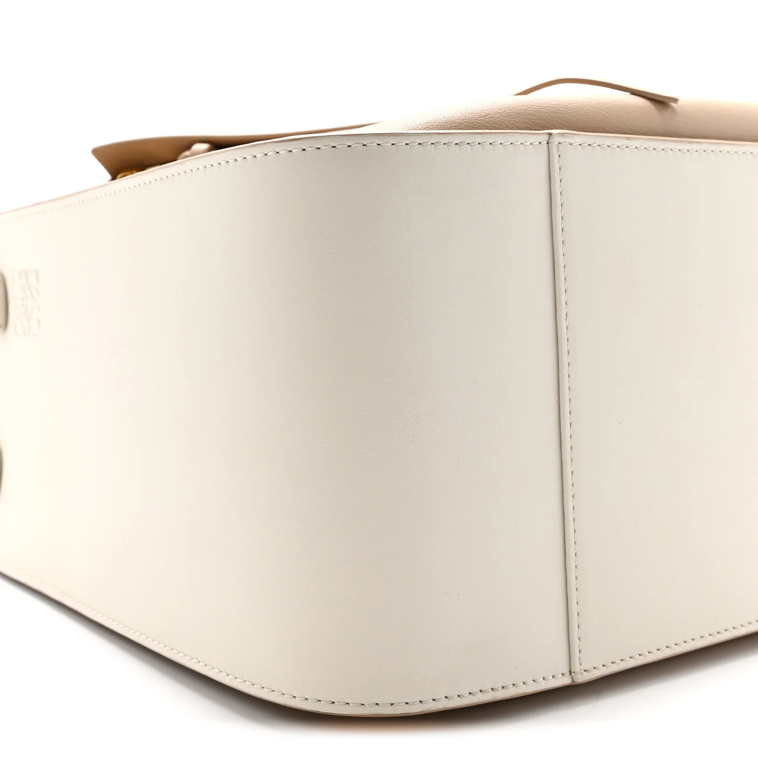 Calfskin Small Hammock Shoulder Bag Sand White