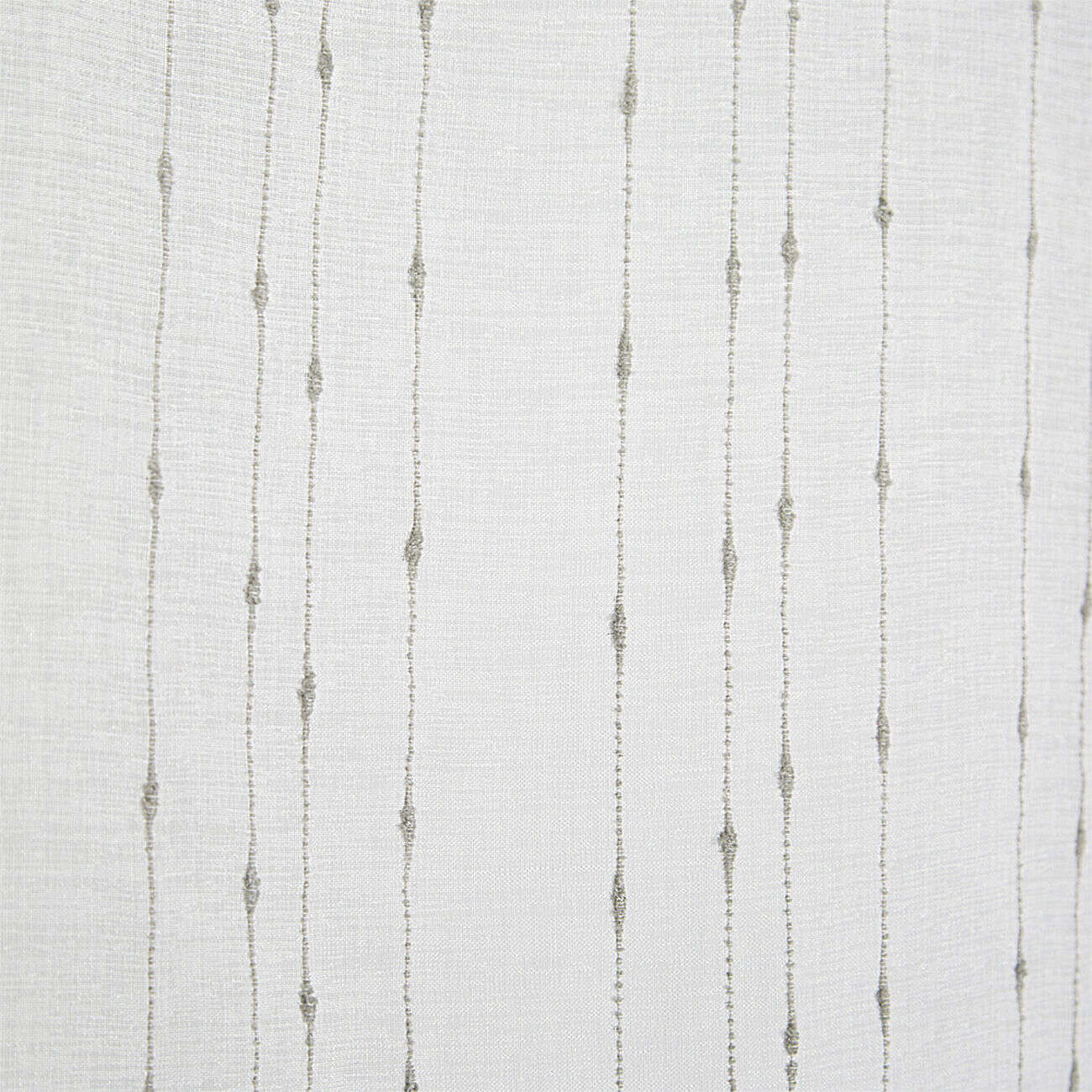 Vitrage droit passe tringle x2 blanc broderie fil gris 60x90cm