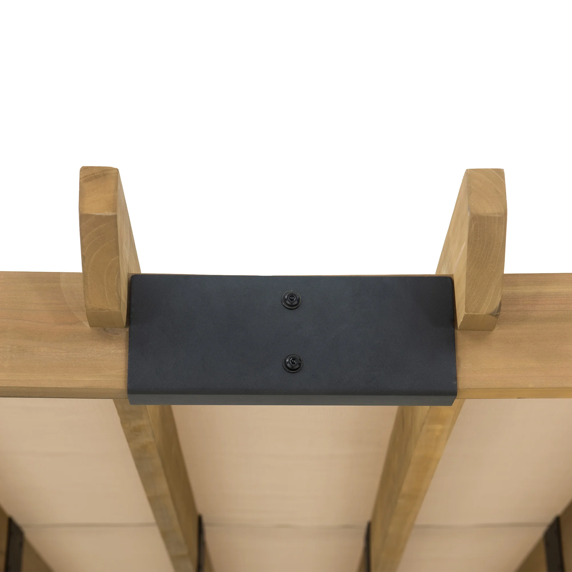 Sunjoy Cedar Pergola 10 x 11 Ft. Wooden Hot Tub Pergola with Adjustable Canopy and Privacy Screen
