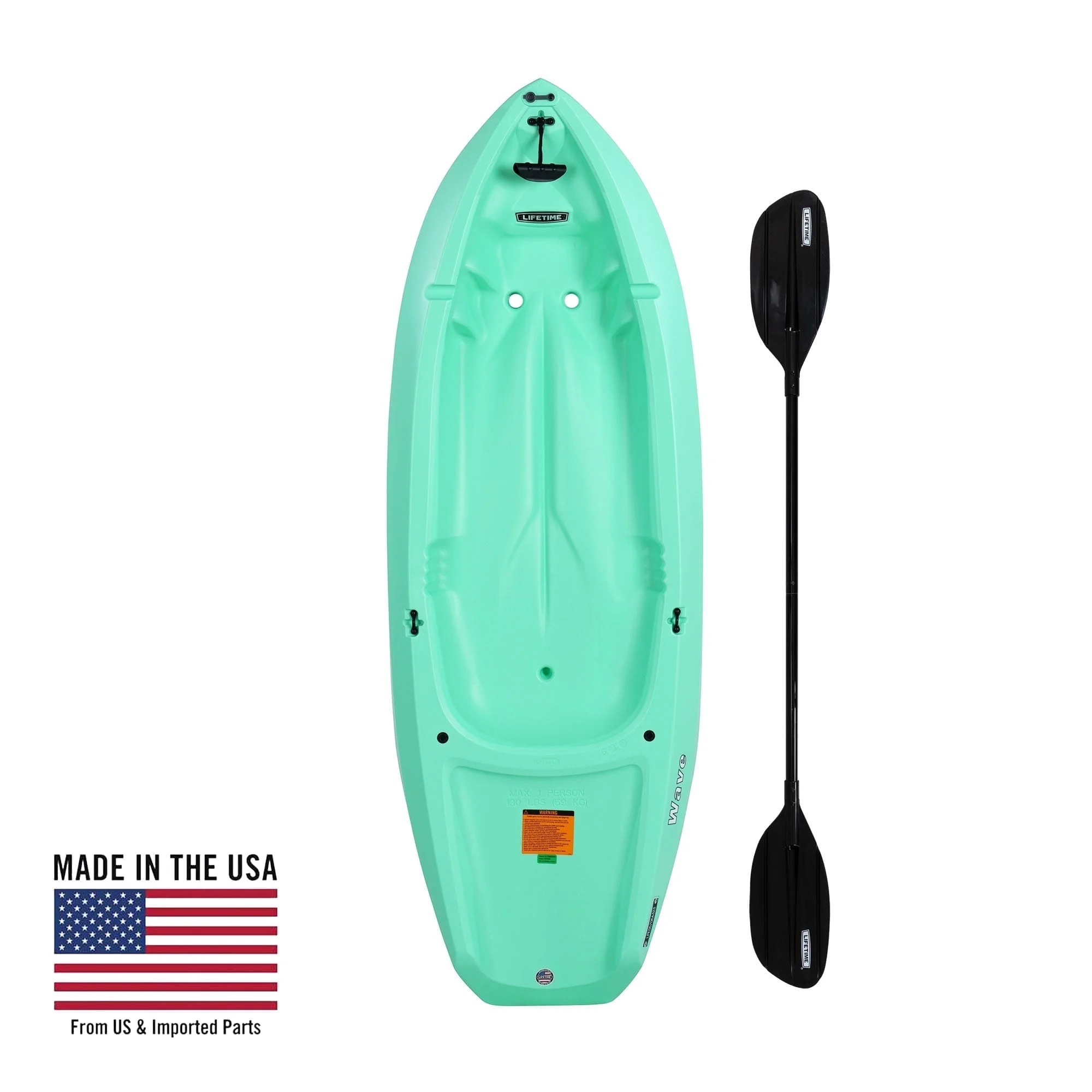 Lifetime Wave 6 Ft Youth Kayak, Fire Red (91401)