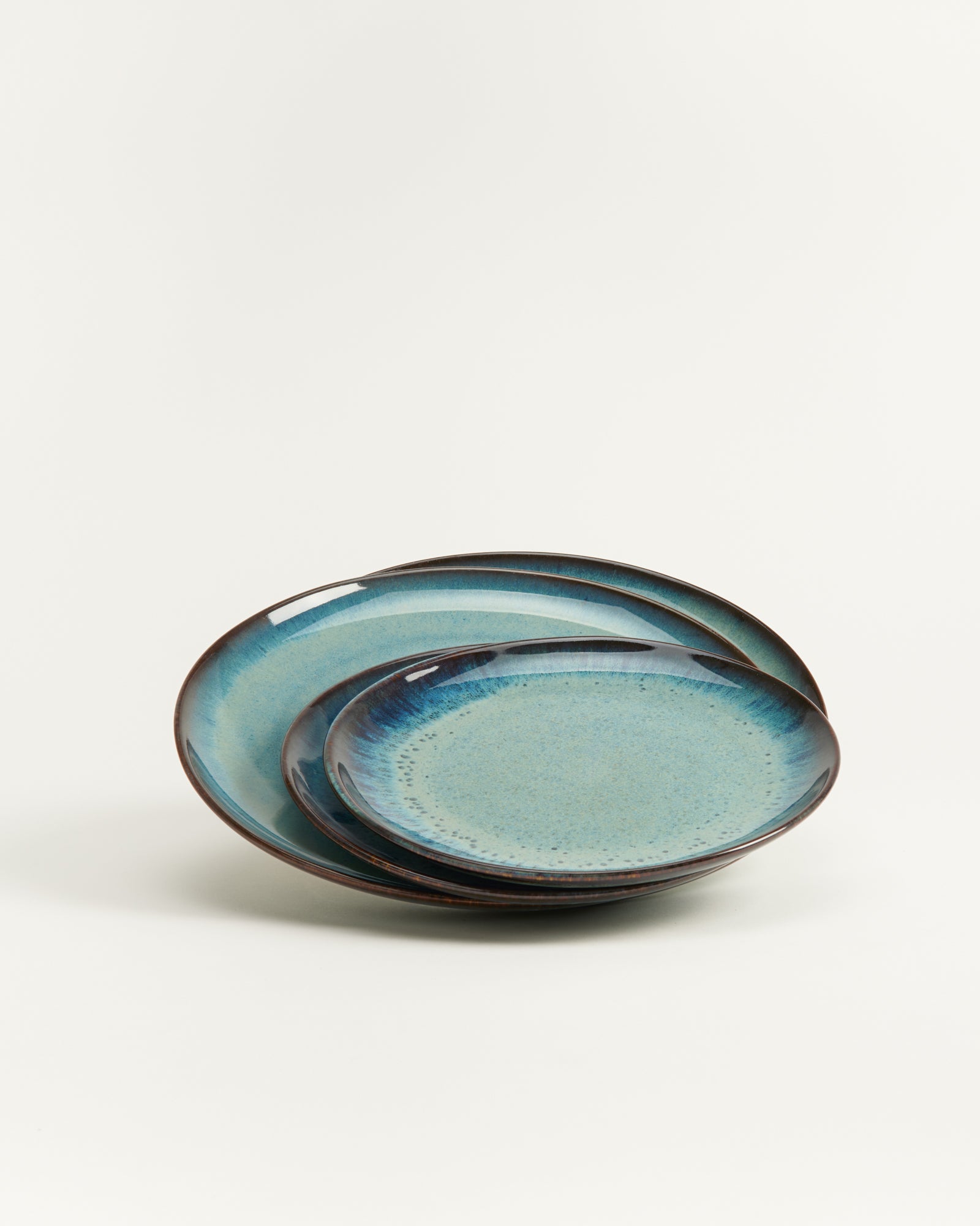 MADEIRA - PLATE SET CLASSIC GREEN-BLUE 4 PIECES