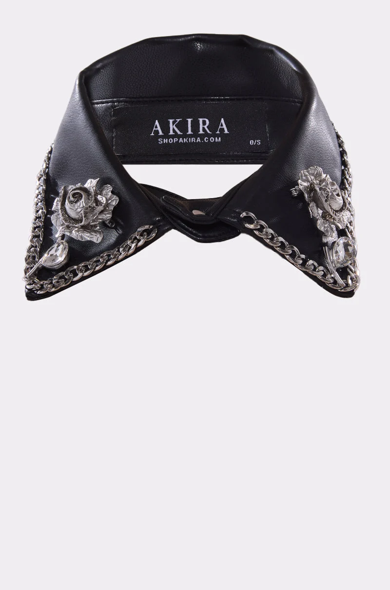 GRACEY PU COLLAR NECKLACE - Akira Store