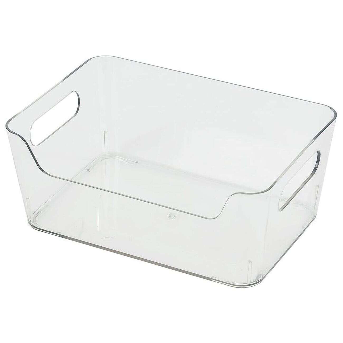 Bac rangement frigo 2L plastique transparent 20,5x14xH8,5cm