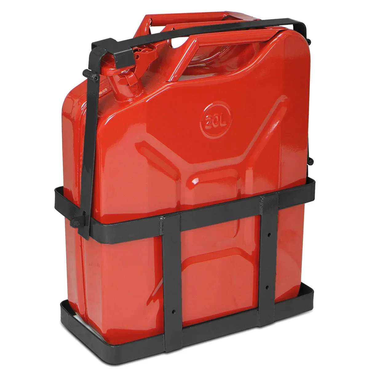 5 Gallon 20L Jerry Can Gas Diesel Fuel Steel Tank NATO Style Holder
