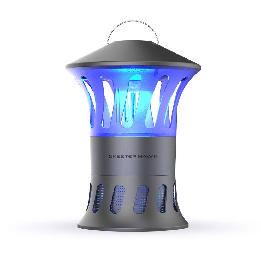 Skeeter Hawk Area Mosquito Trap Rechargeable Lamp System Grey
