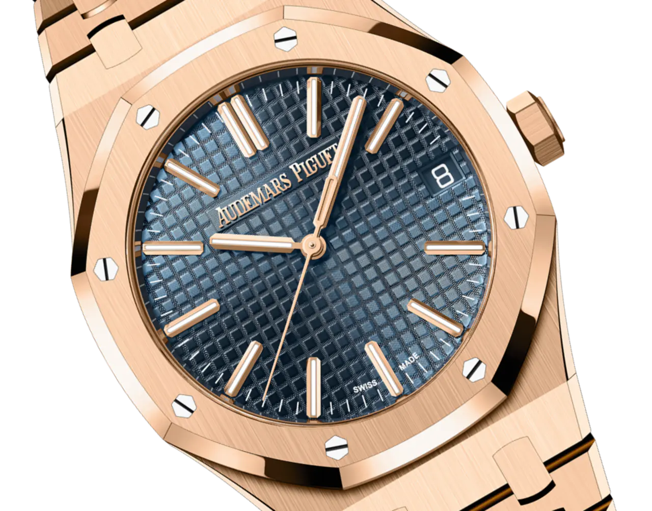 【Super Clone】Audemars Piguet ROYAL OAK Pink Gold “Night Blue Cloud 50” Dial 41mm 15510OR.OO.1320OR.03