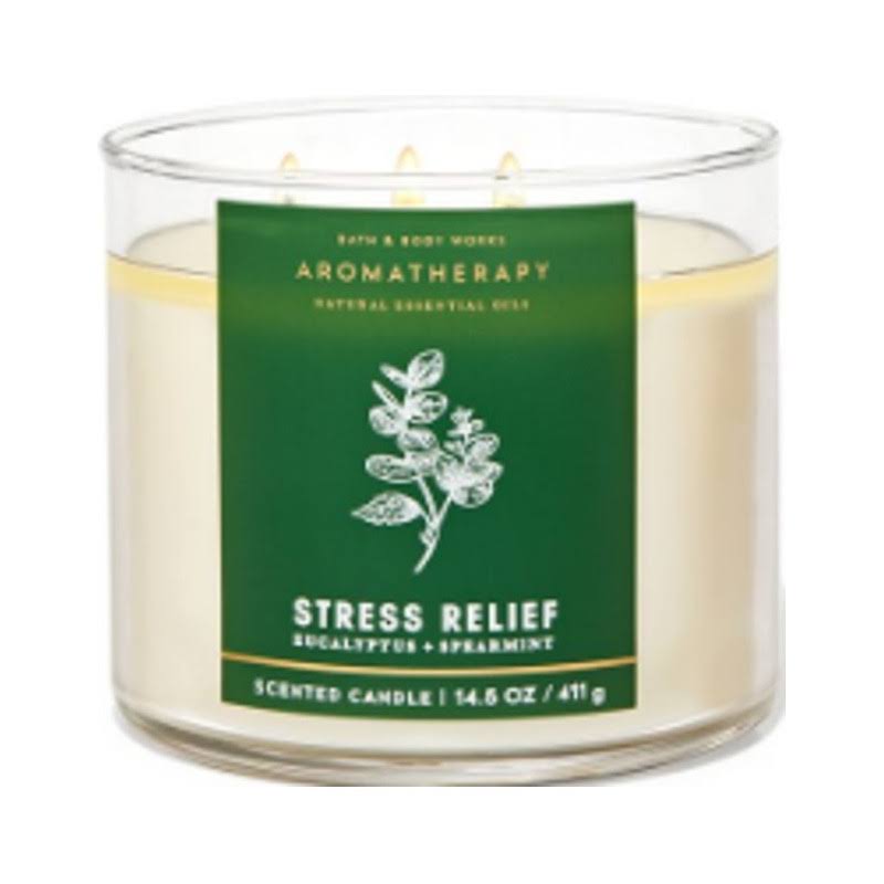 Bath & Body Works Accents | 3 Eucalyptus & Spearmint Aromatherapy 3-Wick Candles | Color: Green/White | Size: Os | Scentedshoppe's Closet