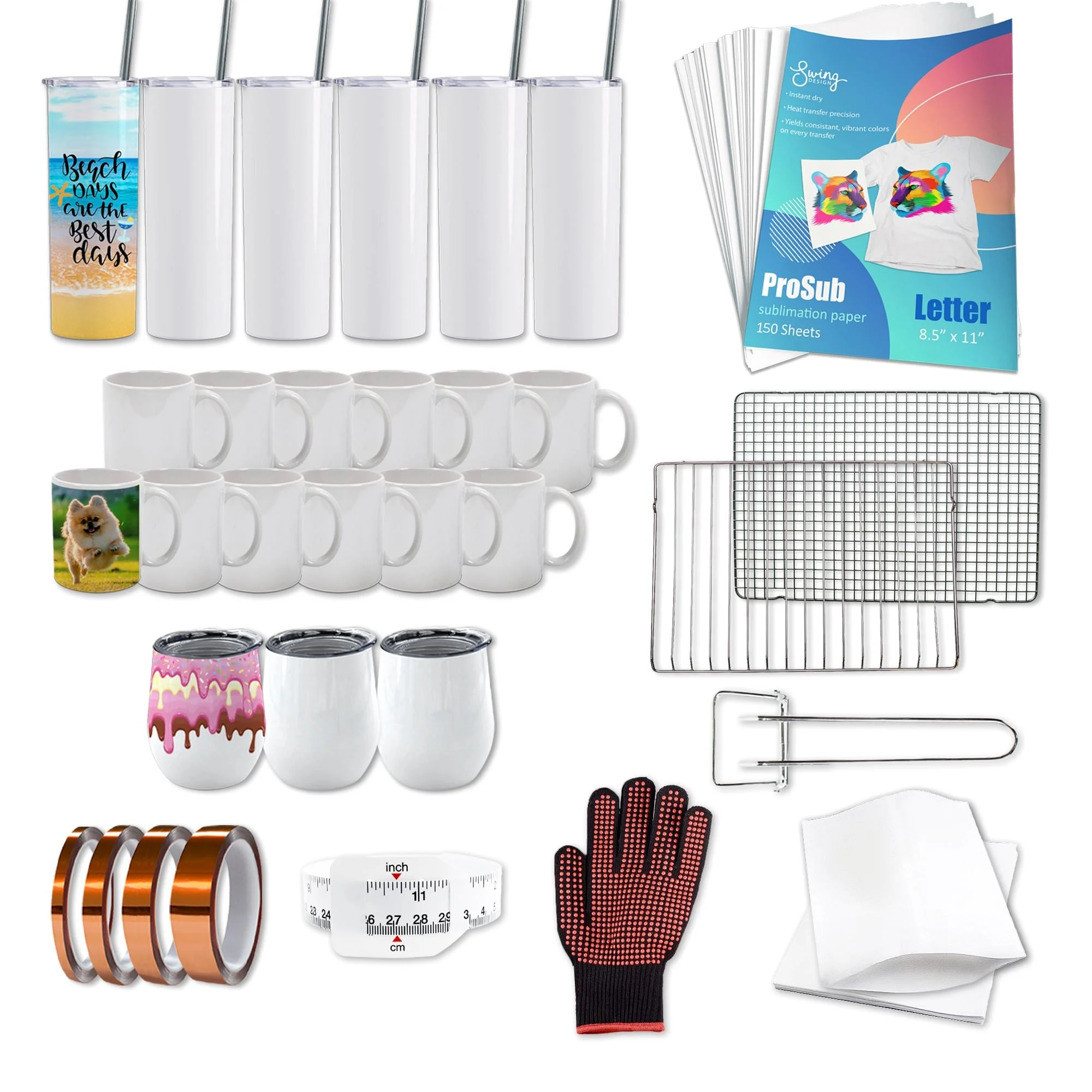 Large 40L Convection Sublimation Oven Deluxe Bundle for Cups Tumblers - Image 5