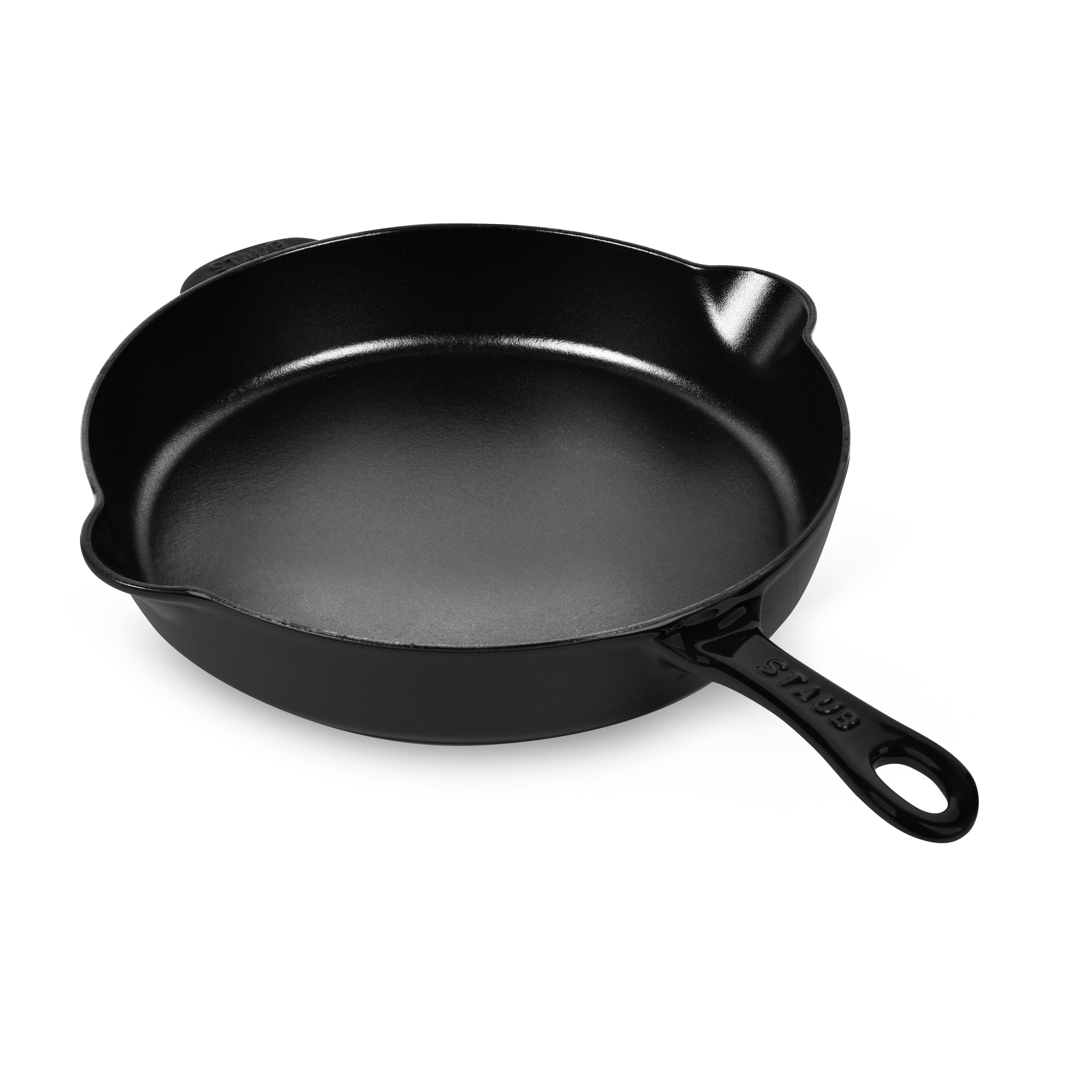 Staub Cast Iron 11-Inch Traditional Skillet - Matte Black