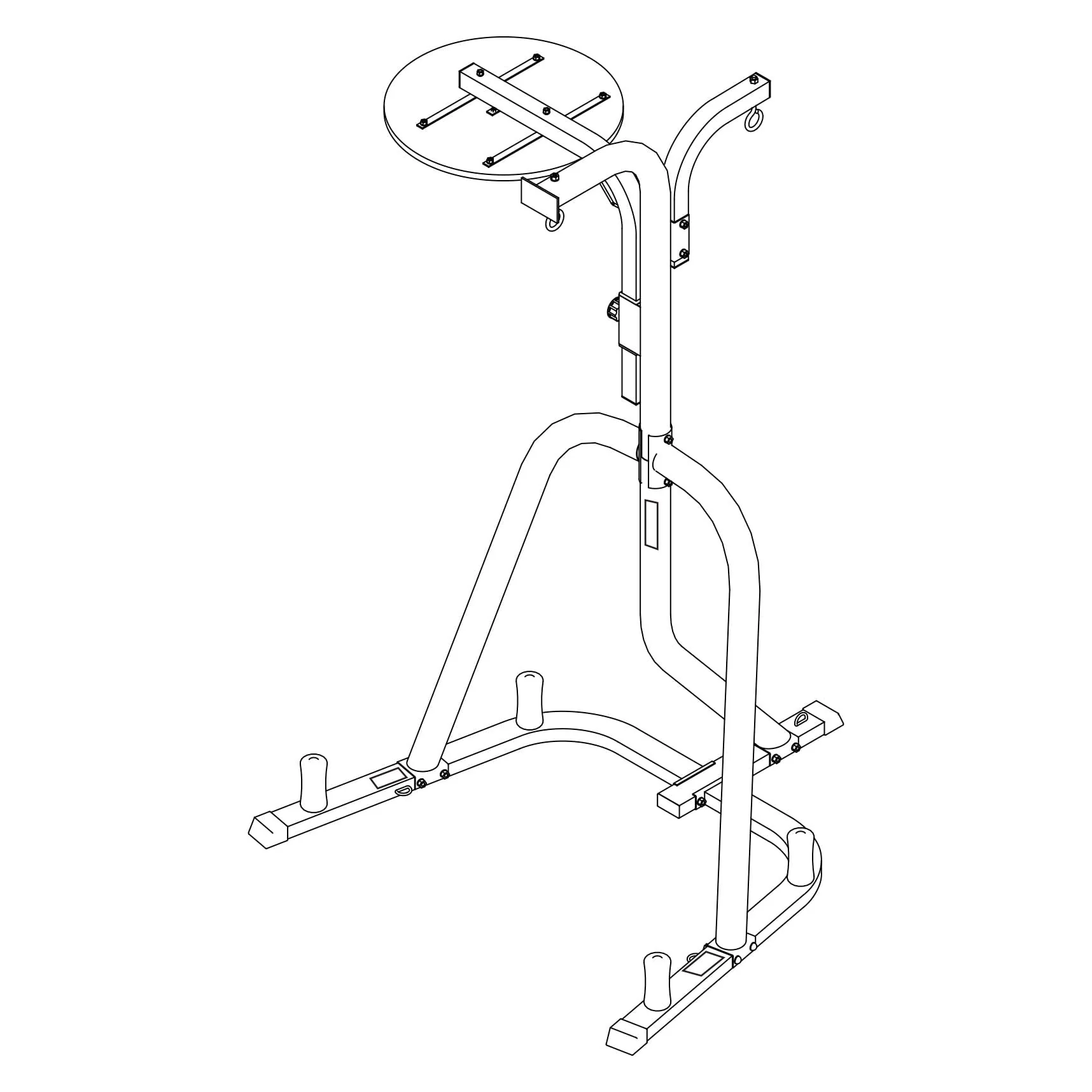 Everlast Three Station Heavy Duty Punching Bag Stand Image 7