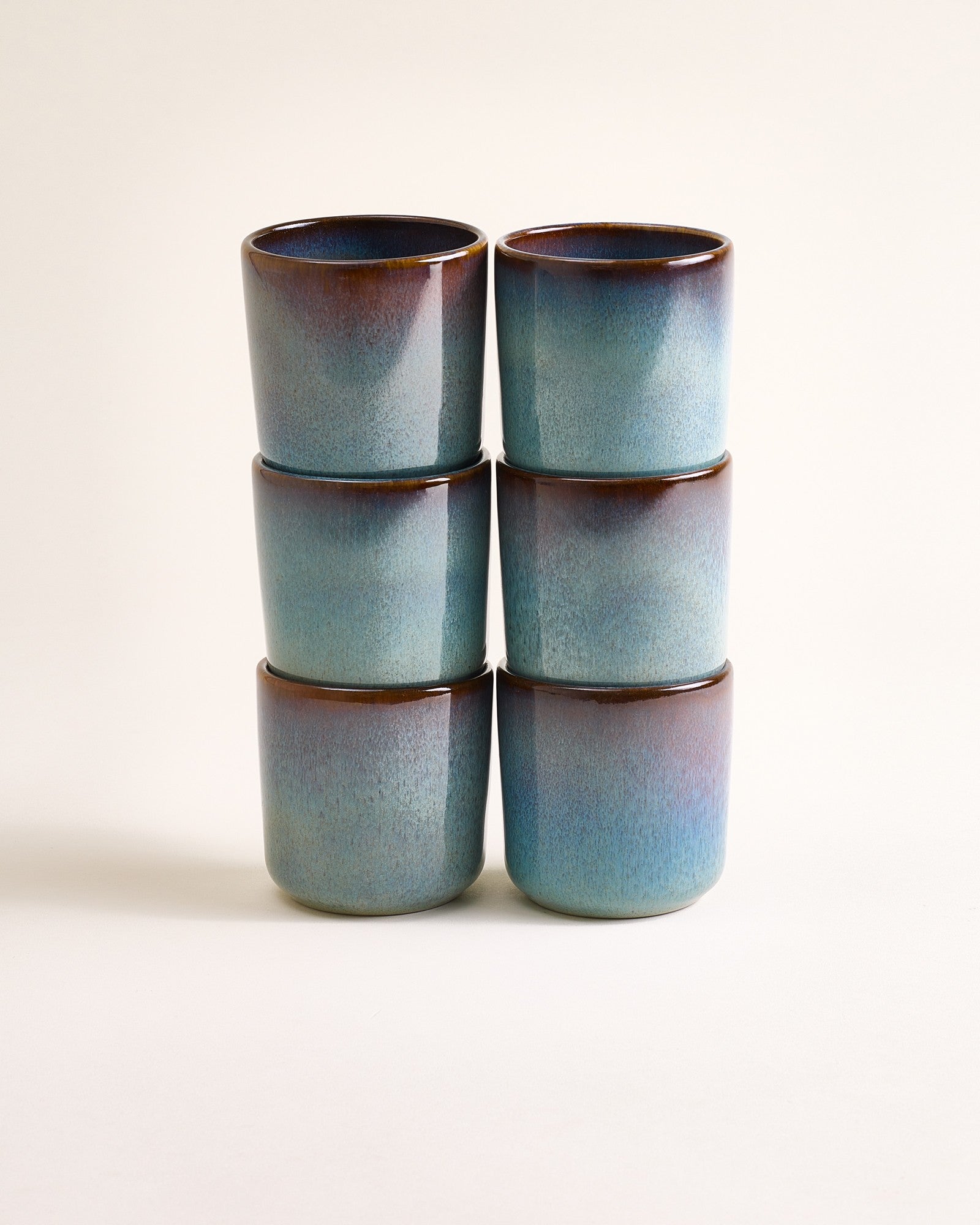 MADEIRA - SMALL CUP GREEN-BLUE SET OF 6