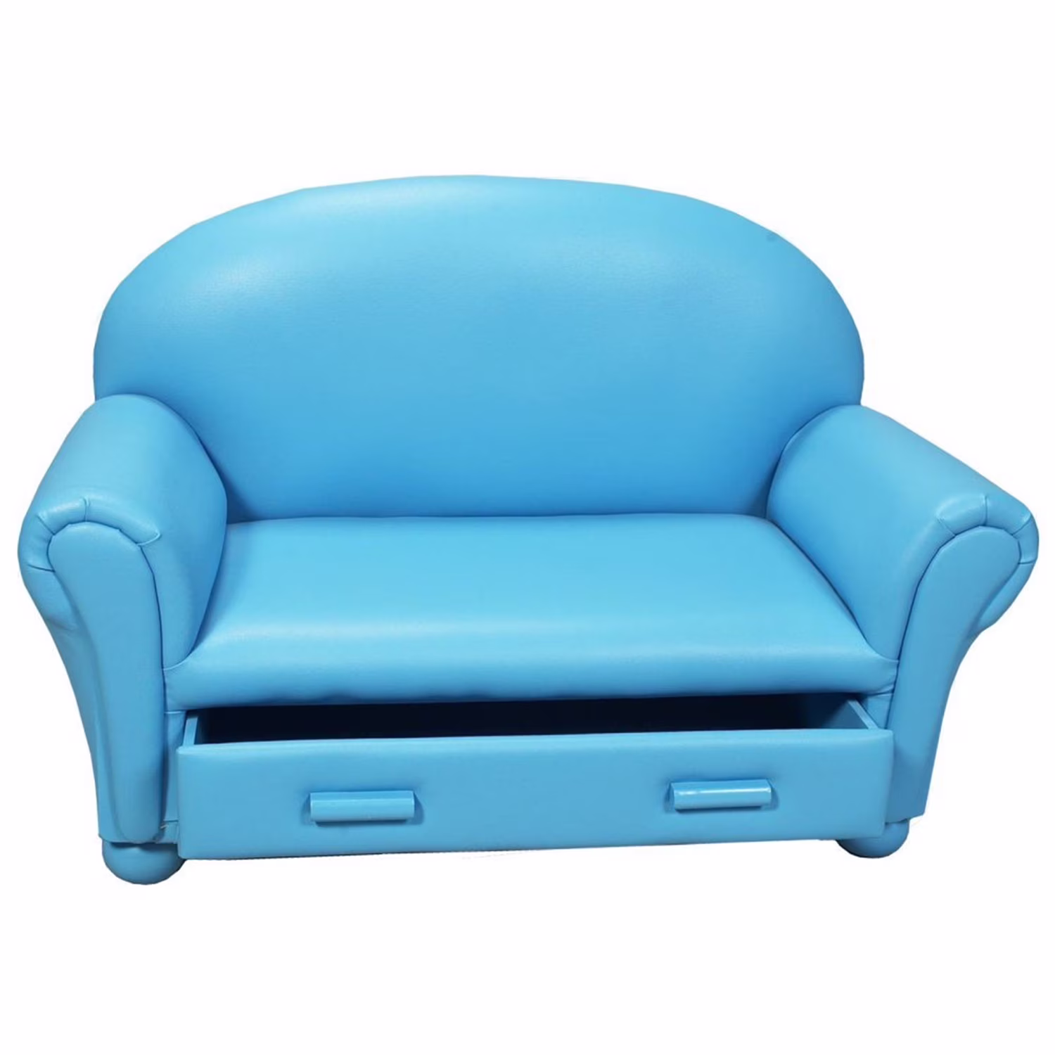 Gift Mark Child's Upholstered Chaise Lounge w/ Drawer-Color:Pink(Pink)