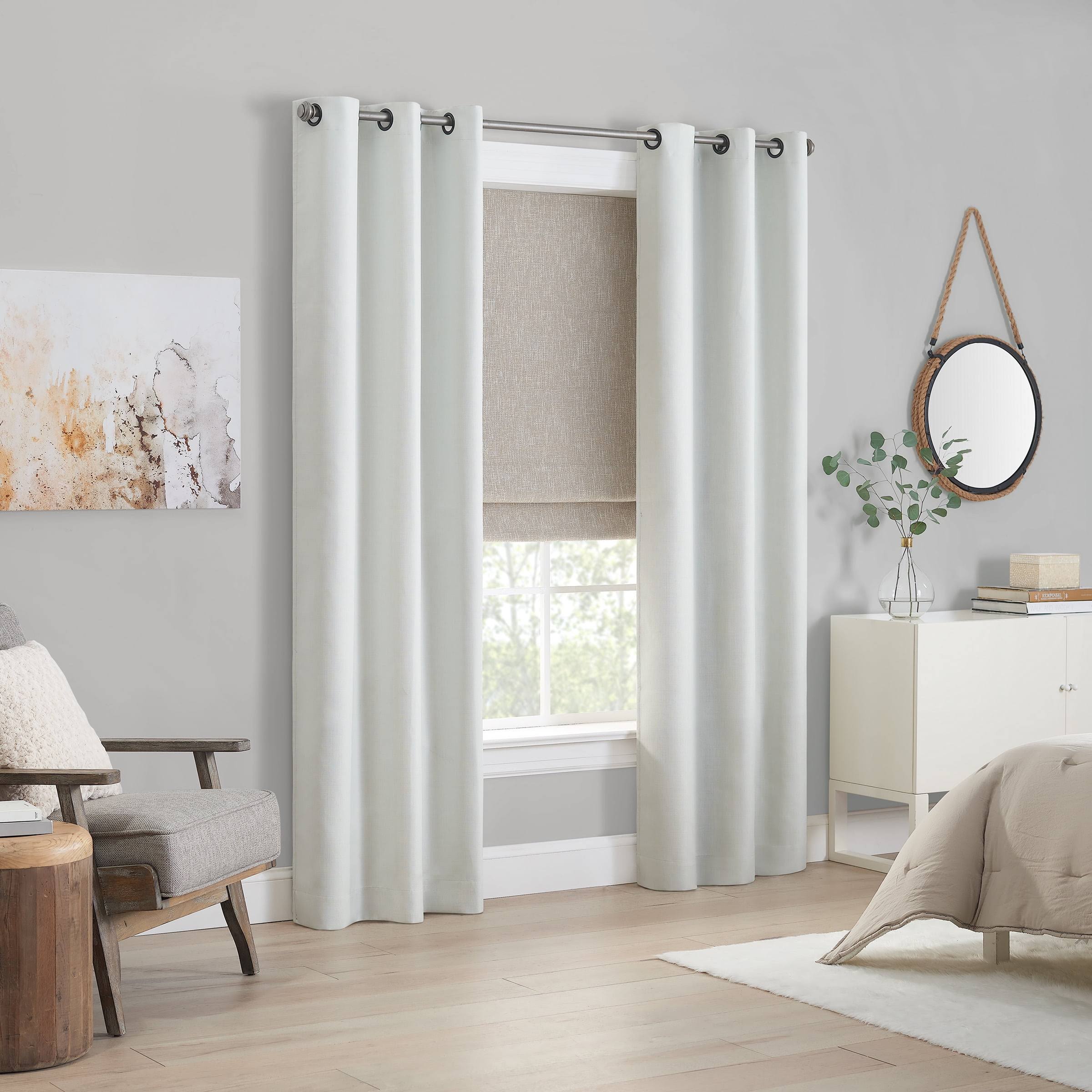 Eclipse Drew Blackout Textured Solid Cordless Roman Shade, 64