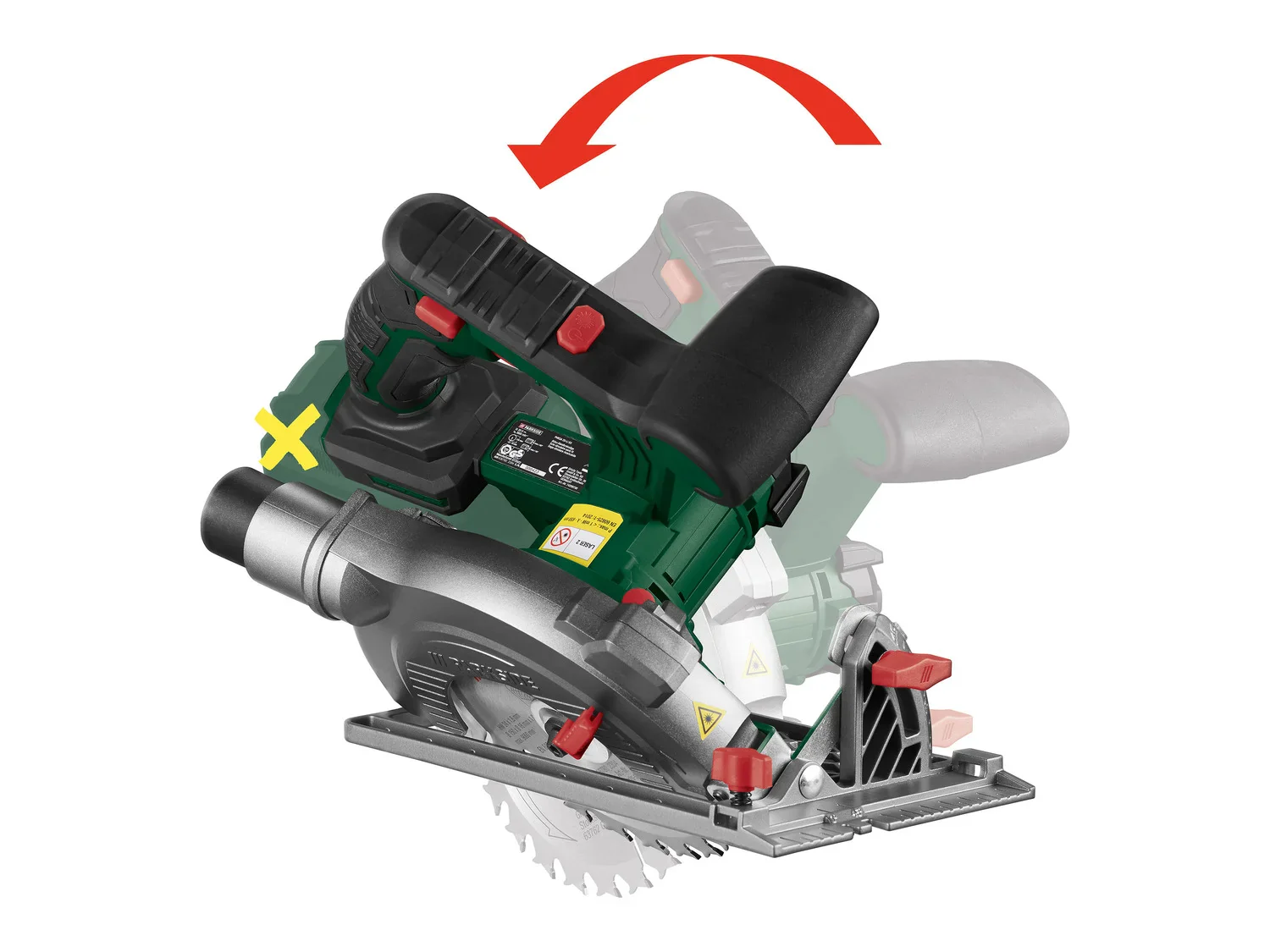 PARKSIDE Scie circulaire sans fil PHKSA 20 Li B3, 20 V