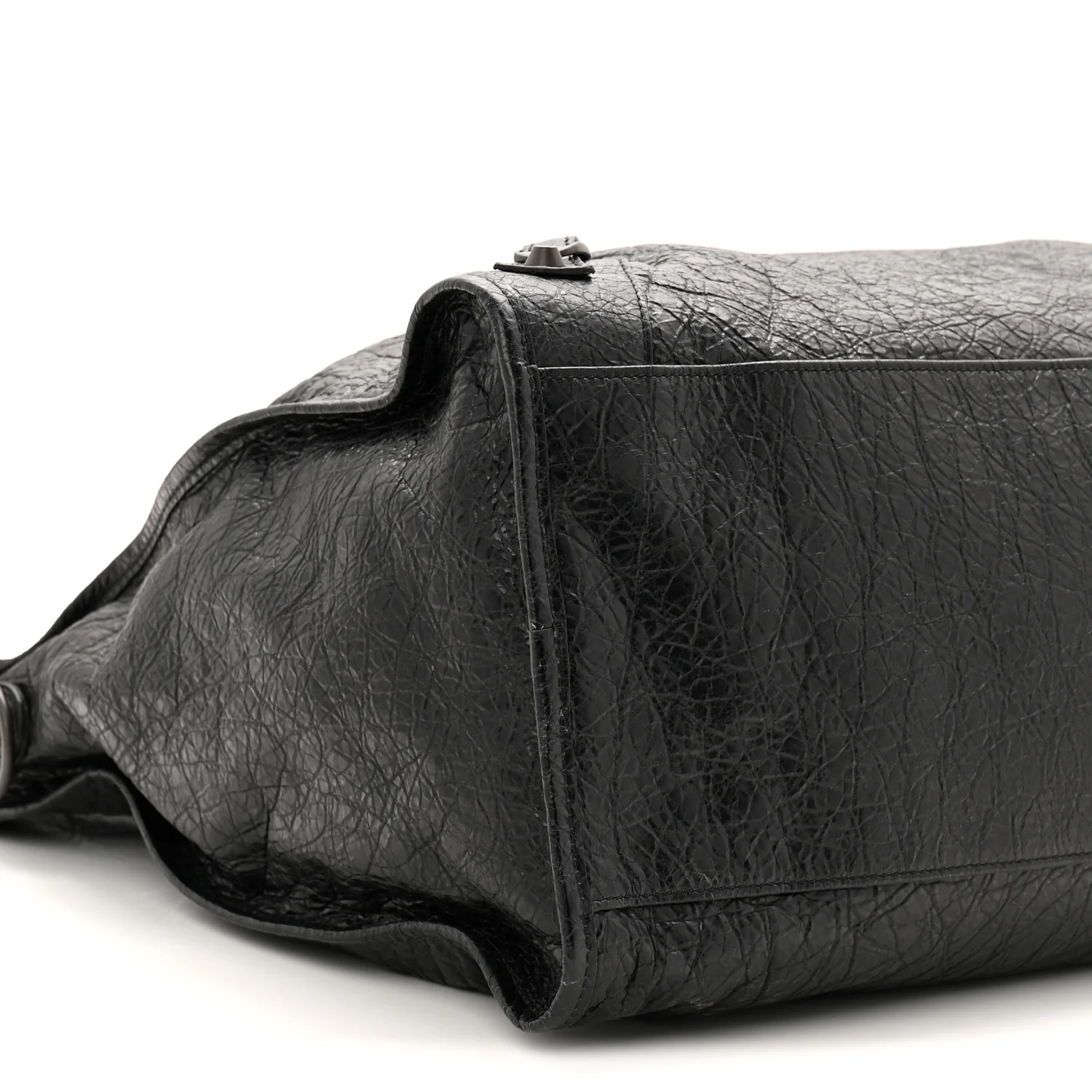 Arena Lambskin Brass Hardware Le City Travel Bag Black