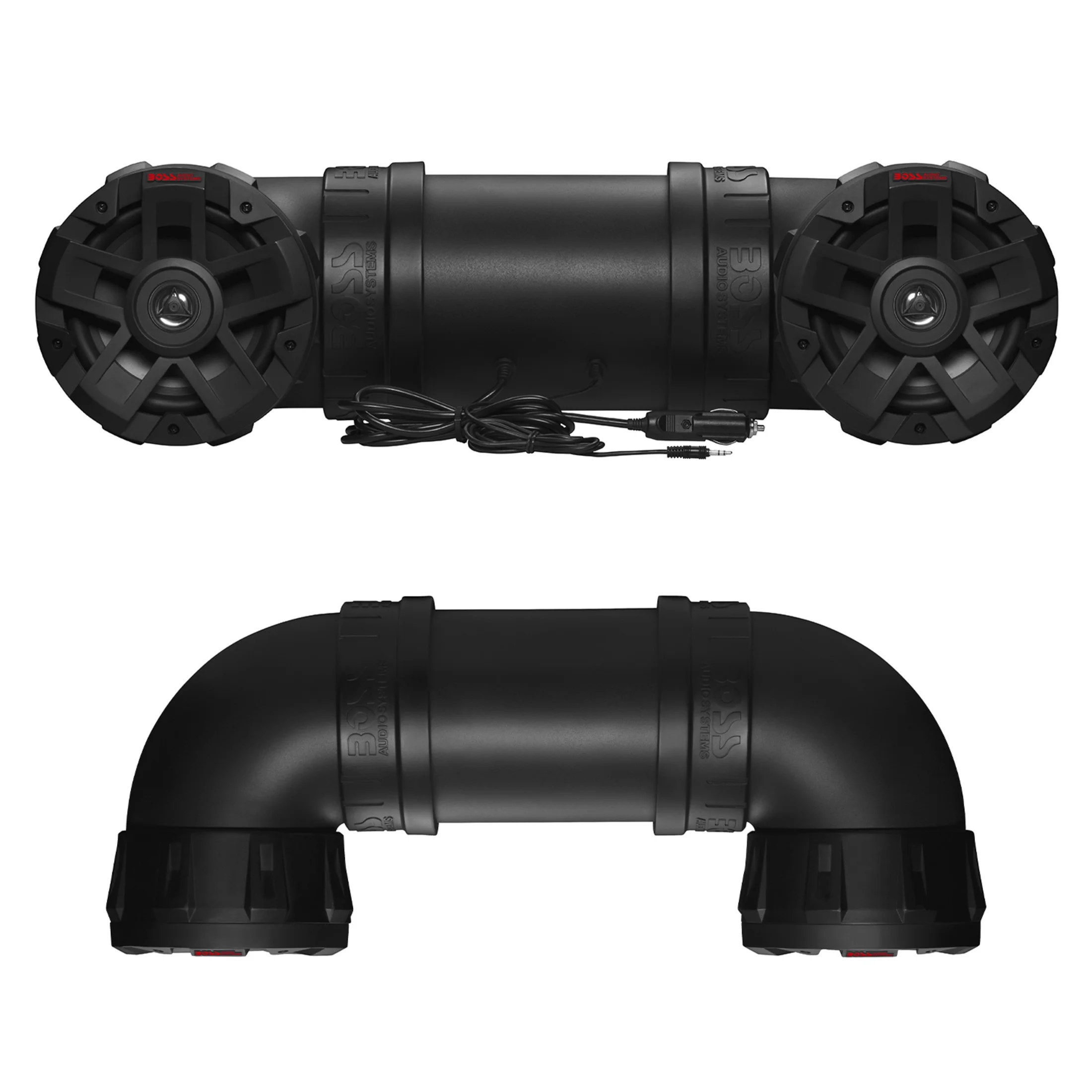BOSS Audio Systems ATV6.5B ATV UTV Sound System - 6.5 in Speakers, 1 in Tweeters, Full Range, IPX5 Weatherproof, Bluetooth, Built - in Amplifier, Golf Cart Compatible