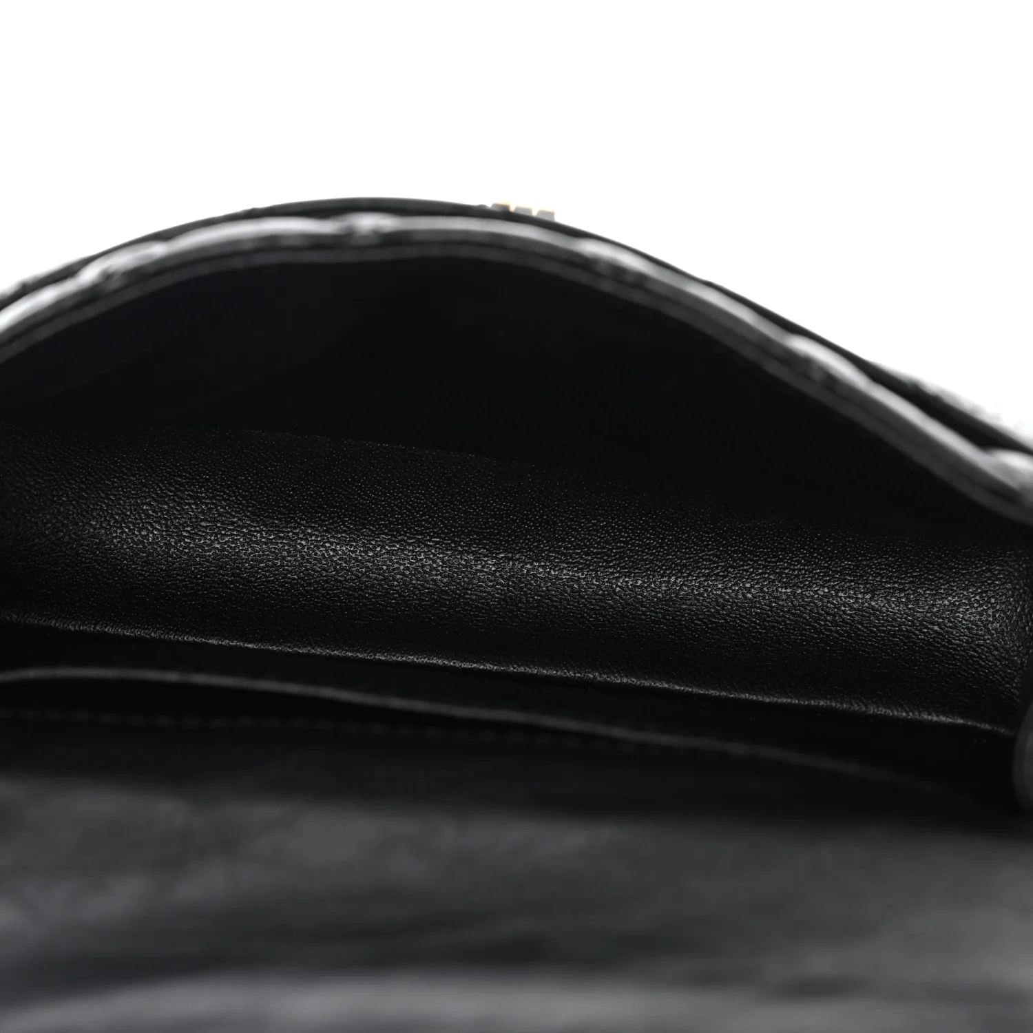 Aged Calfskin Quilted 2.55 Reissue Chain Waist Bag Black