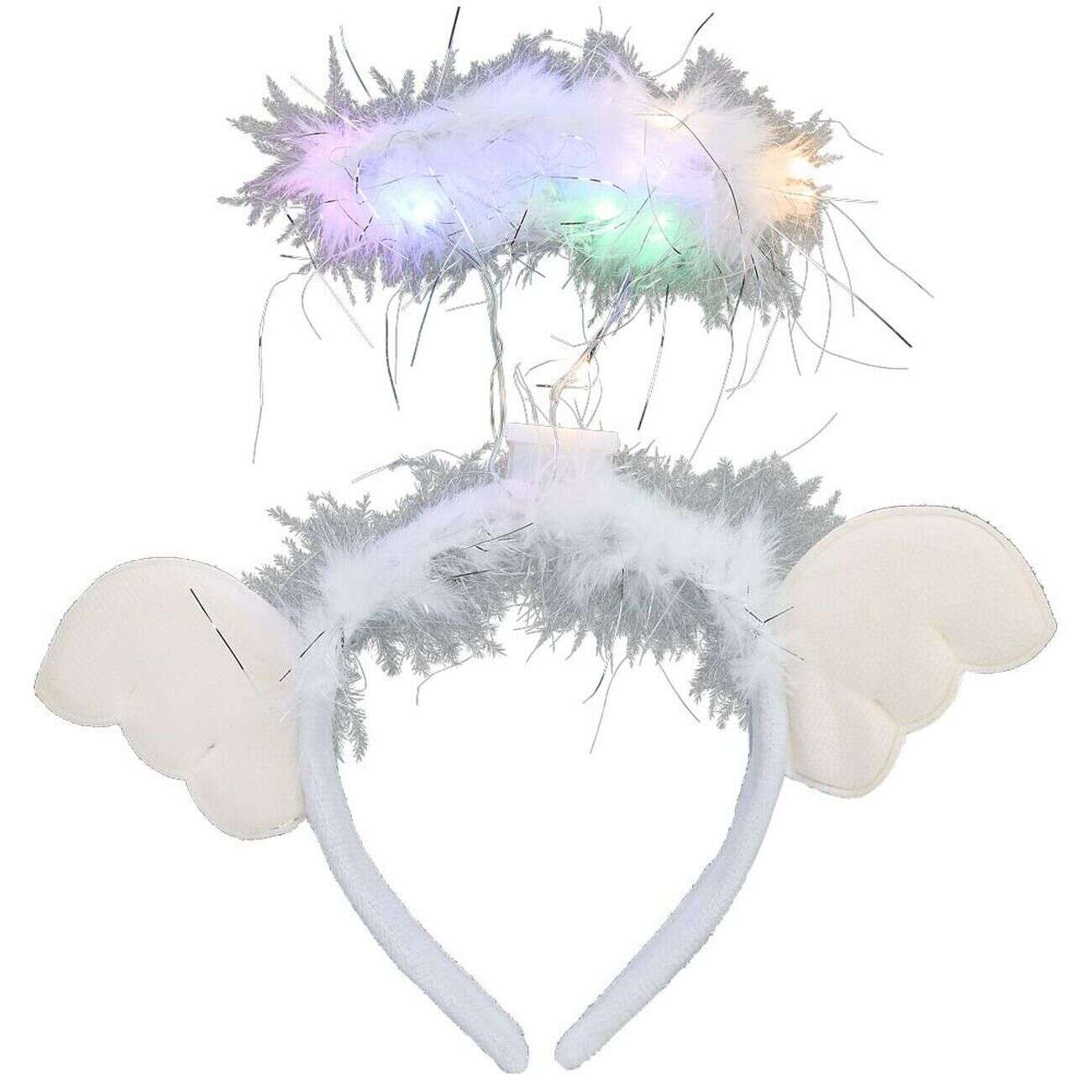 Serre-tête ange à LED multicolore