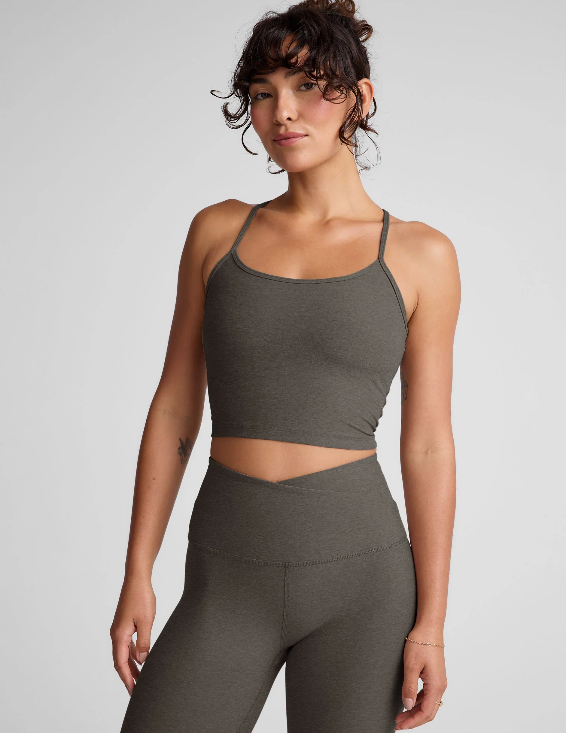 Spacedye™ Slim Racerback Cropped Tank