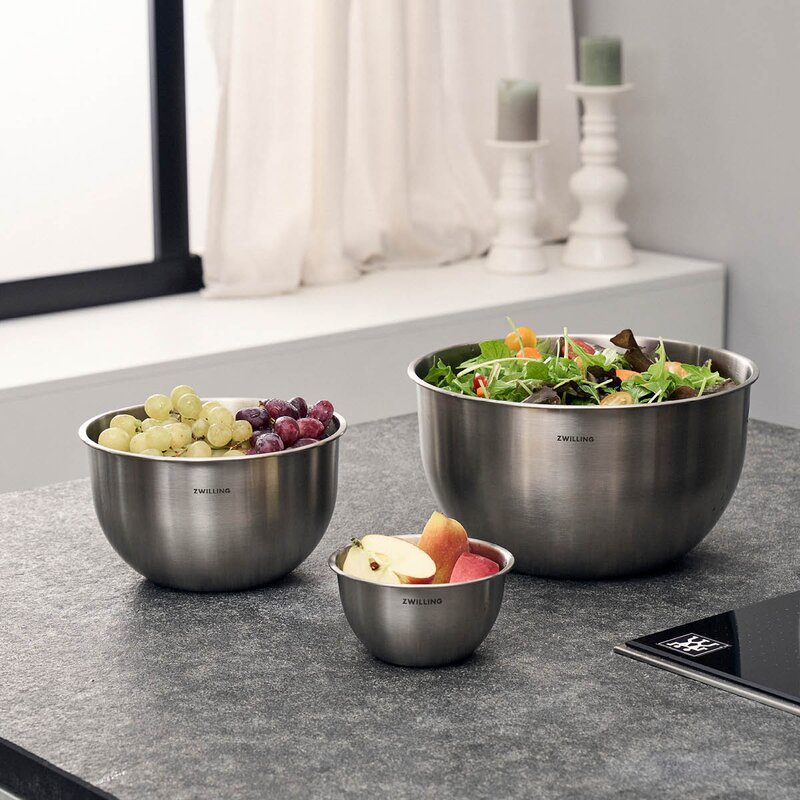 Fresh & Save skålsett 3 deler rustfritt stål