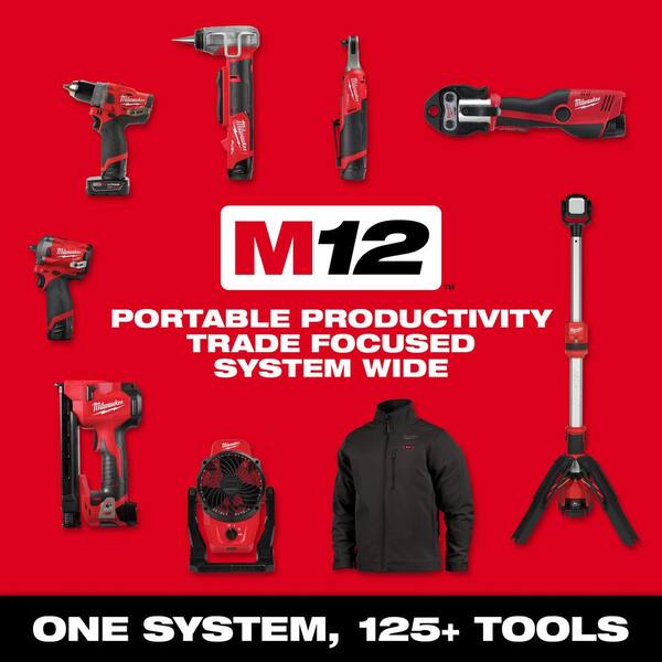 M12 FUEL 12V Lithium-Ion High Speed 3/8 in. Ratchet w/ (1) 1/4 in. Right Angle and (1) 1/4 in. Straight Die Grinder - Image 8