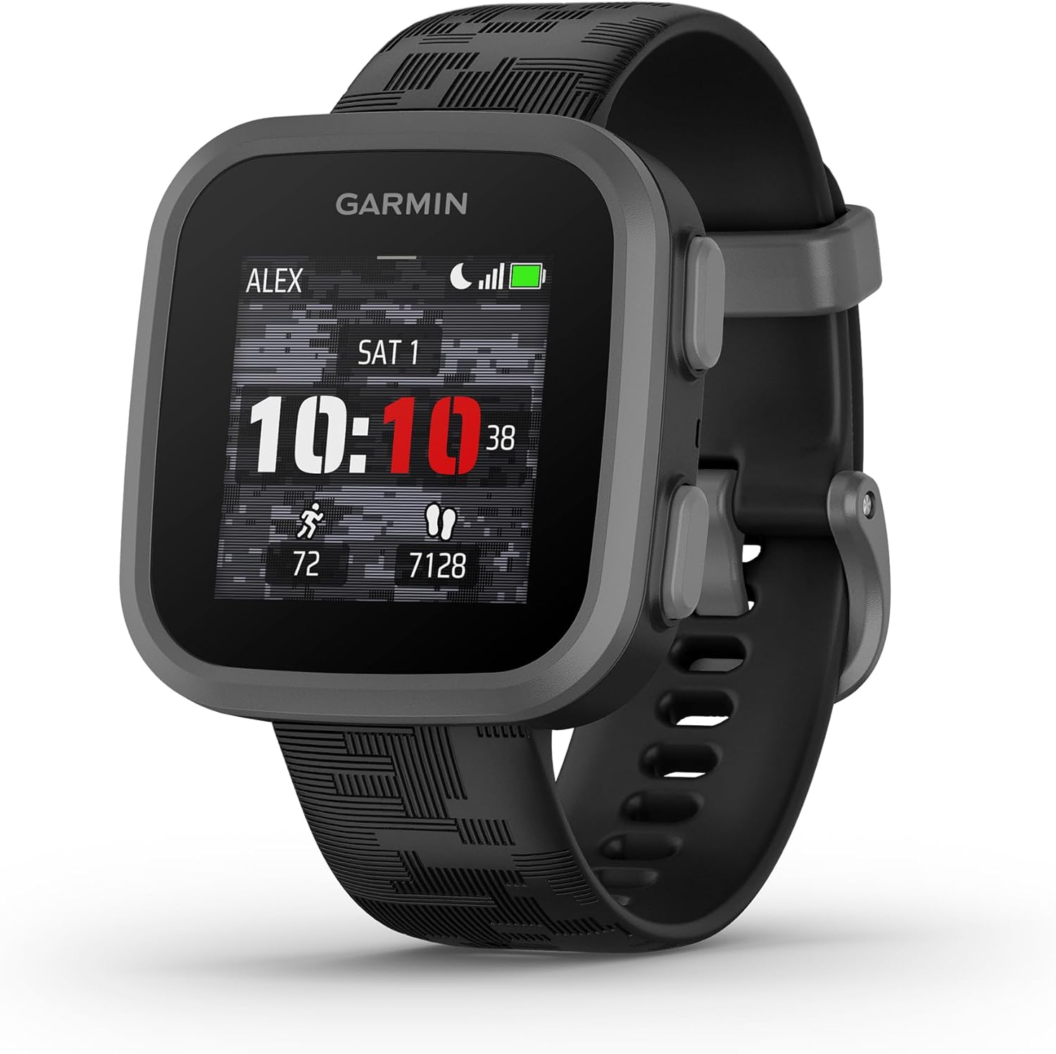 Garmin Bounce™  Kids Smartwatch  Two-Way Text and Voice Messaging  Location Tracking  Black Camo