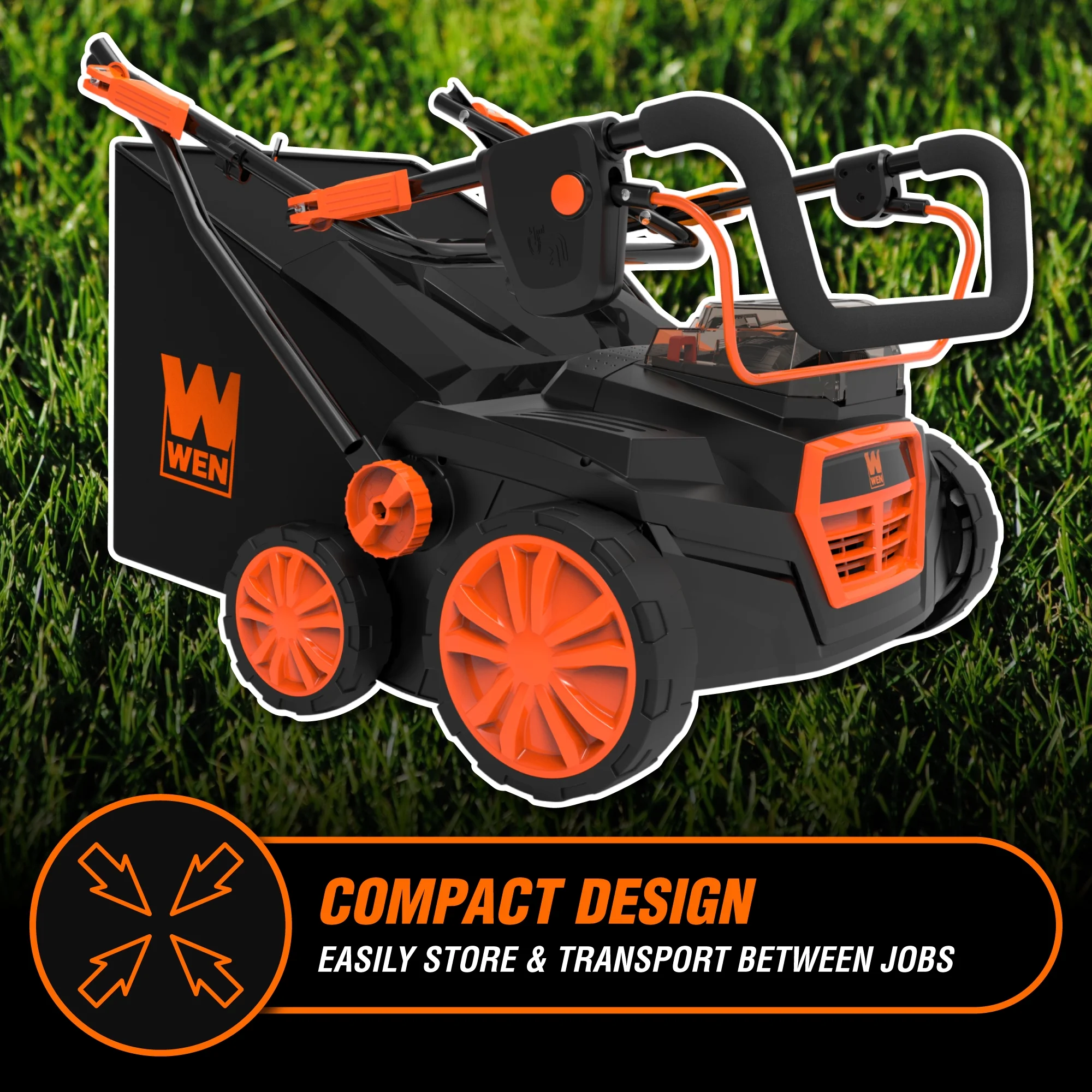 15" 20V Cordless Electric Dethatcher and Scarifier Walk-Behind Lawn Mower - Image 8