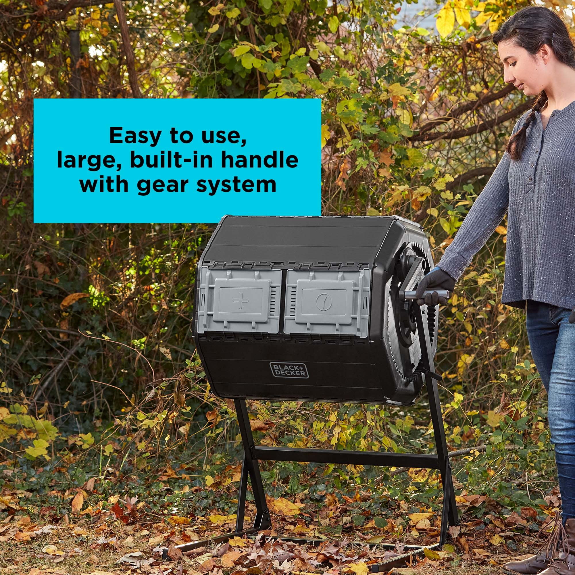 Tumbling Outdoor Composter (BDSTGA9701) - Image 9