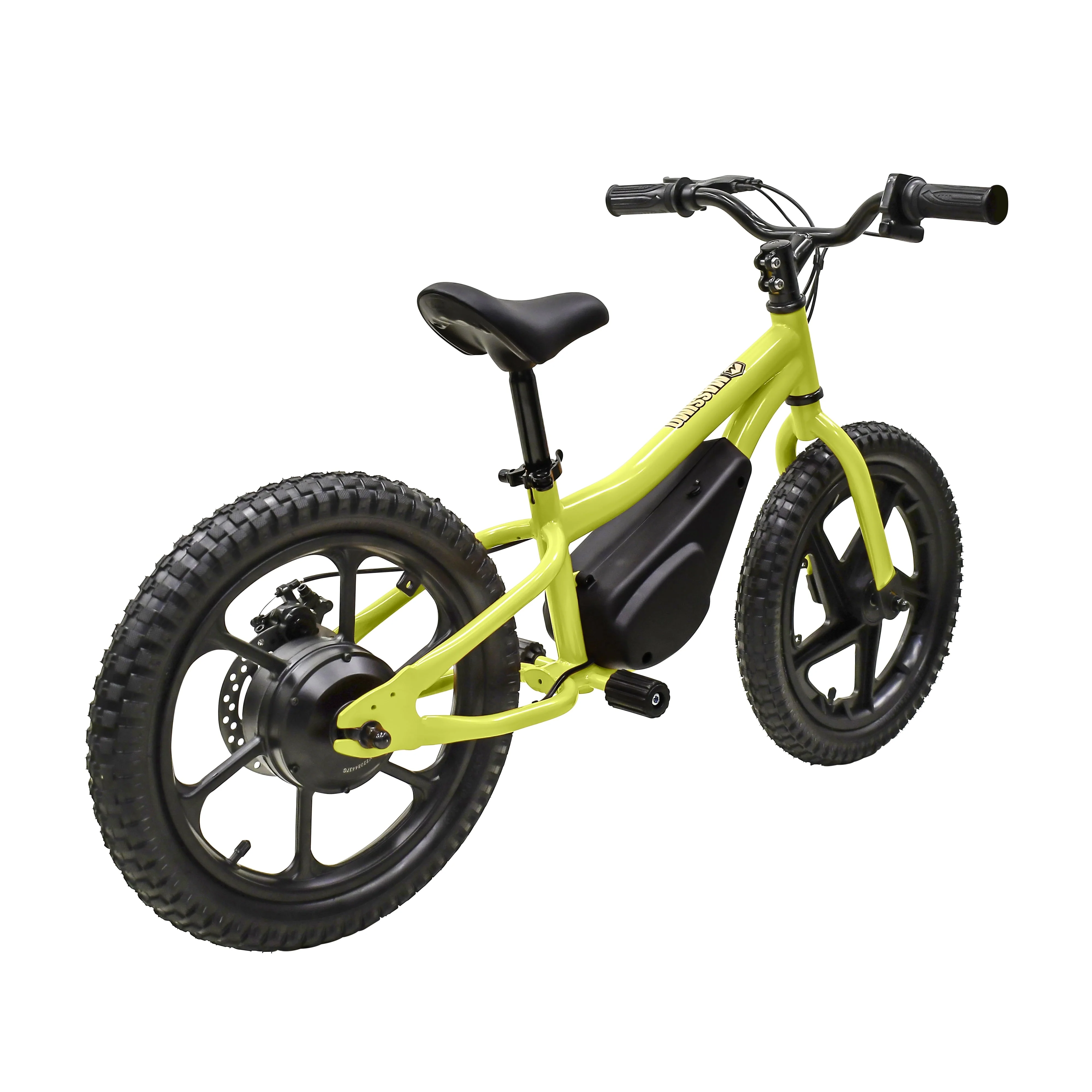 Massimo E13 24V Electric Balance Bike Bicycle | Seat Height 18in - 22in Battery Powered Ages 5 & up (Yellow)