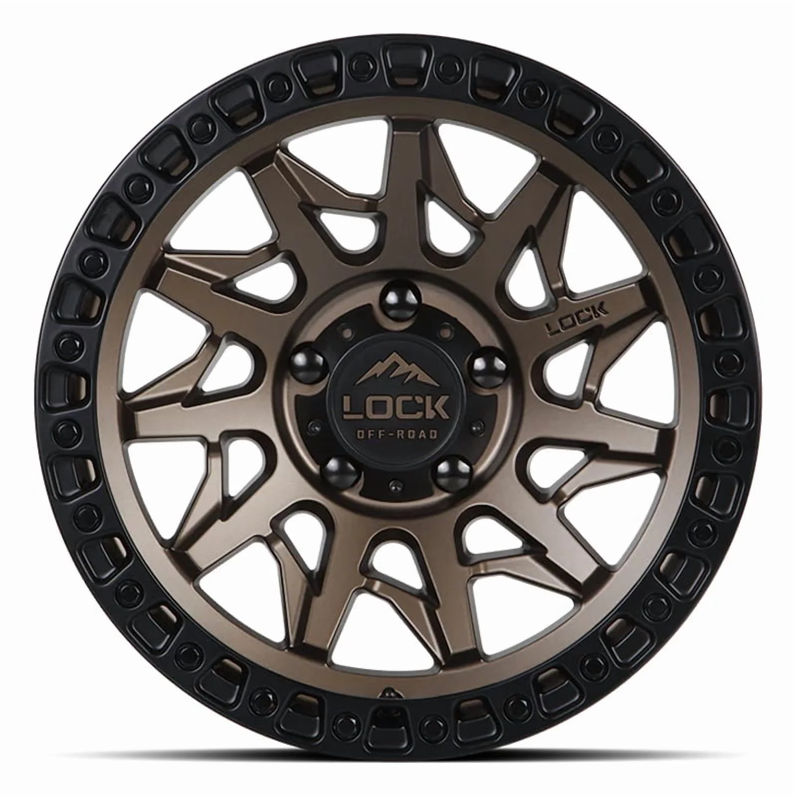 4 x Lock Offroad Lunatic Matte Bronze Wheels 6x139.7 18x9 - 12et Truck Suv Rims