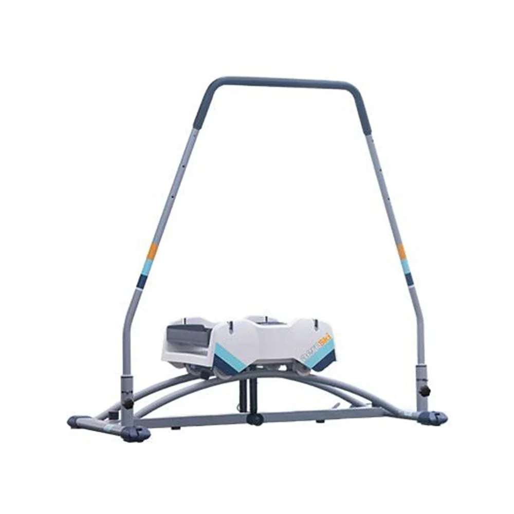 Aeroski 2.0 Ski Fitness Workout Machine with Recoil Spring Resistance, Gray