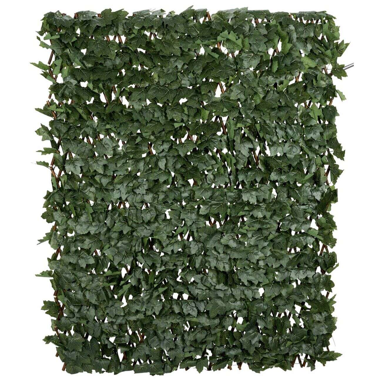 Treillis extensible avec feuillage artificiel vert 200xH100cm