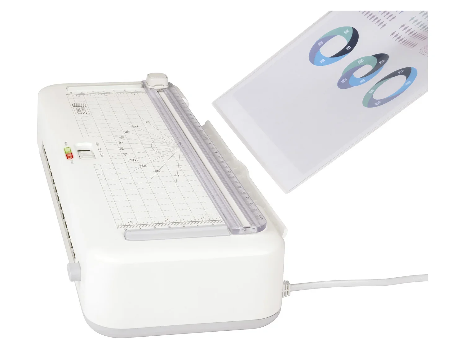 UNITED OFFICE Plastifieuse A4 ULG 395 C1, blanc