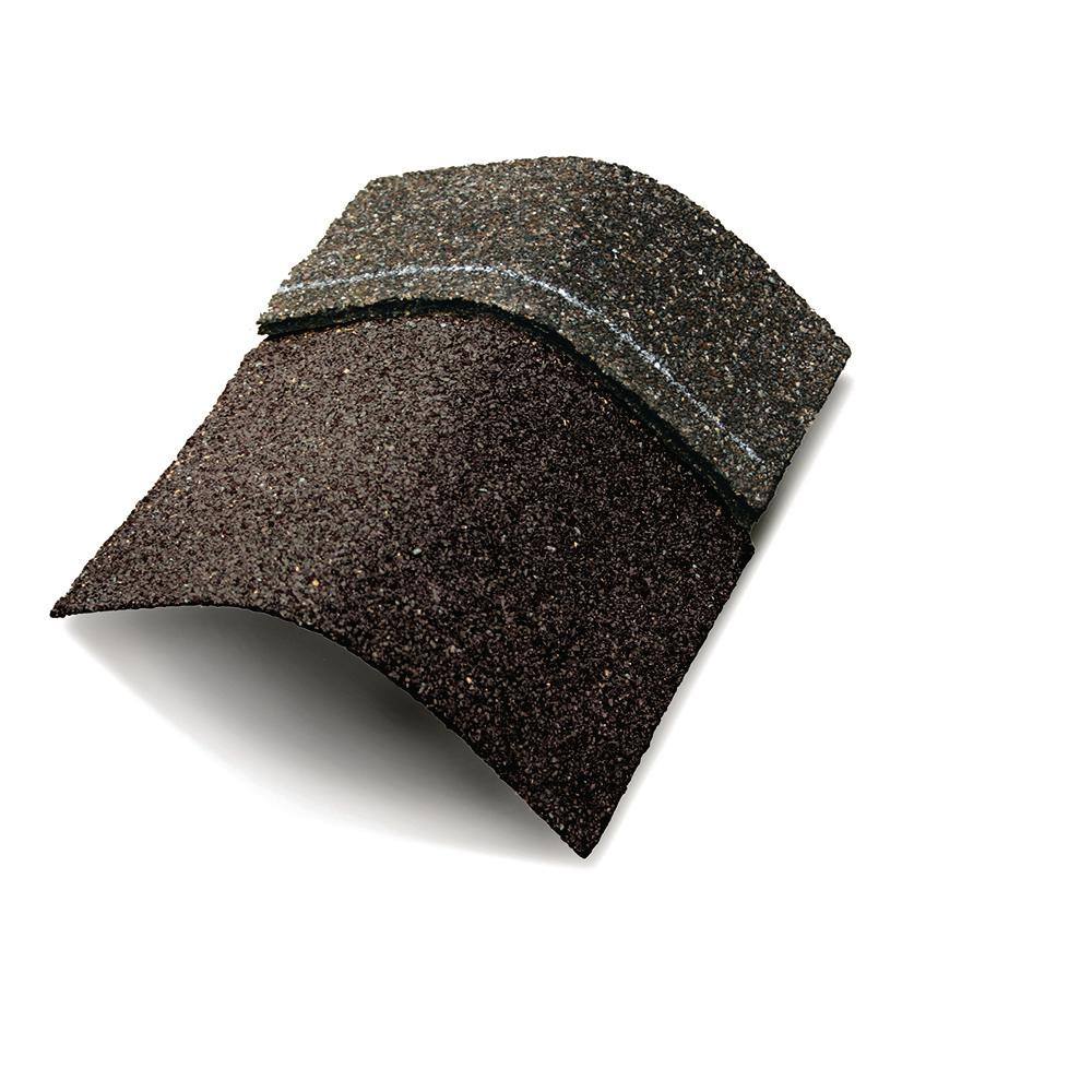 GAF Z-Ridge Distinctive Hip & Ridge Cap Shingles, Mission Brown, 33.3 lin. ft. per Bundle (72-Pieces)
