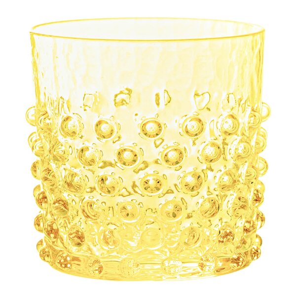 Hobnail vannglass 15 cl citrine
