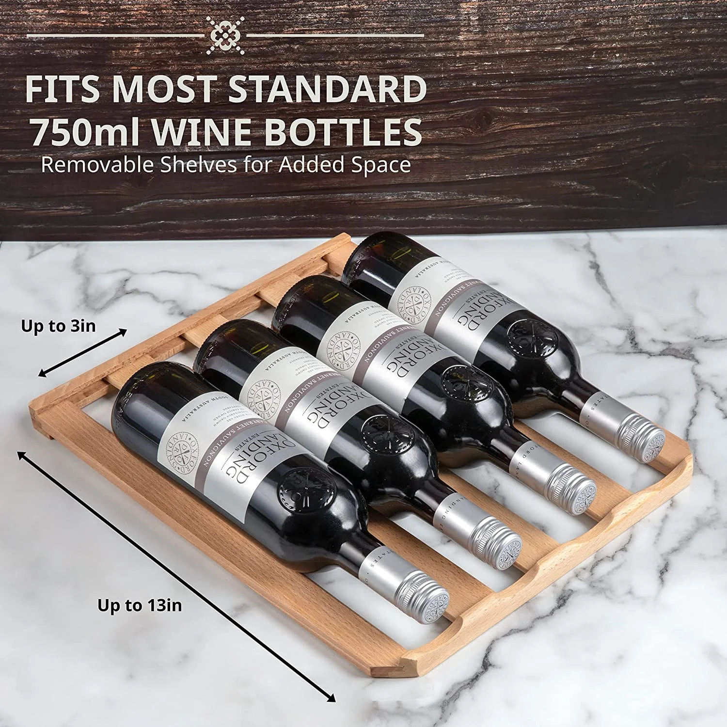 Ivation 24 Bottle Compressor Wine Refrigerator, Freestanding Wine Cooler with Lock, Stainless Steel
